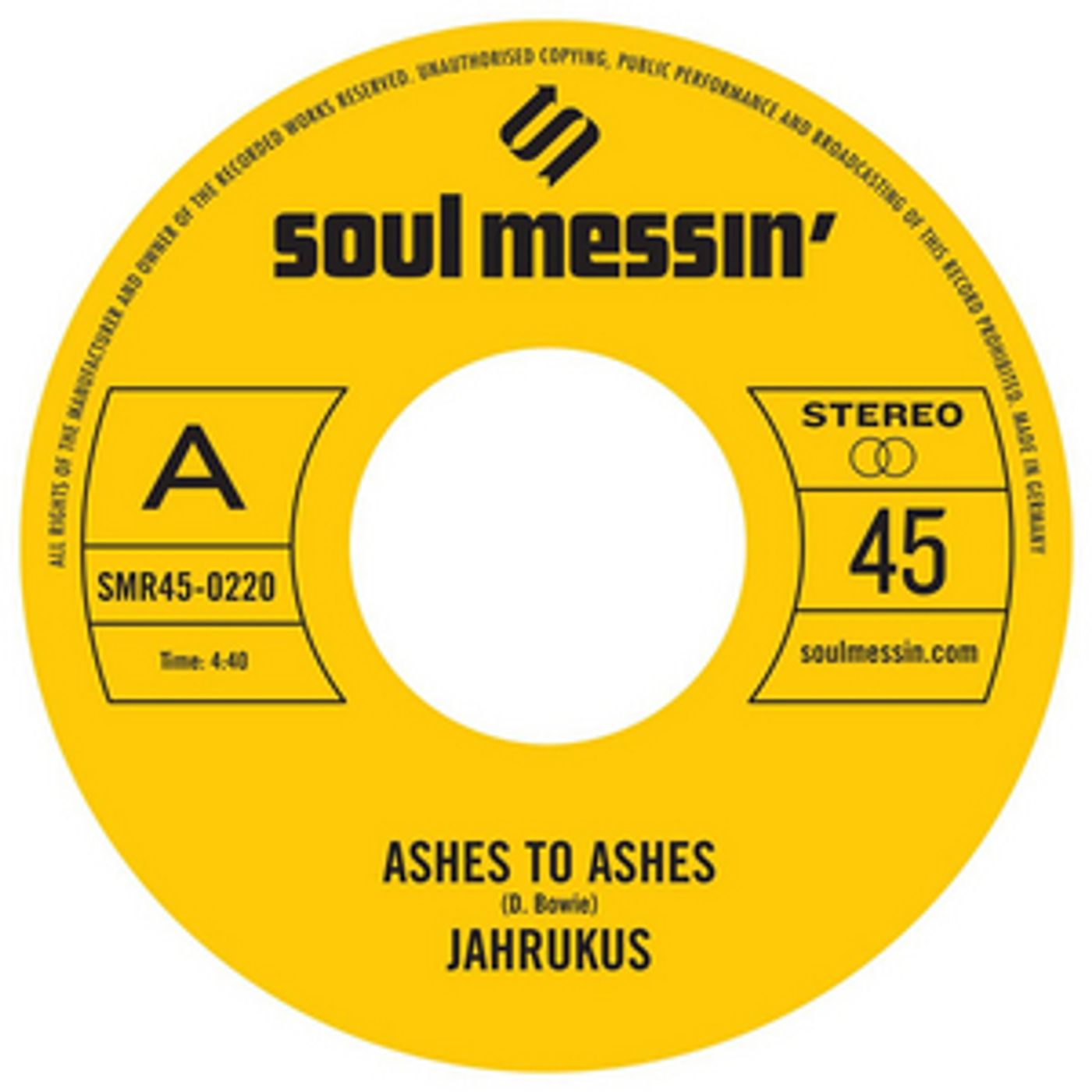 Soul Messin' Records Announces Jahrukus Double Single Release 'Ashes To Ashes'  Image