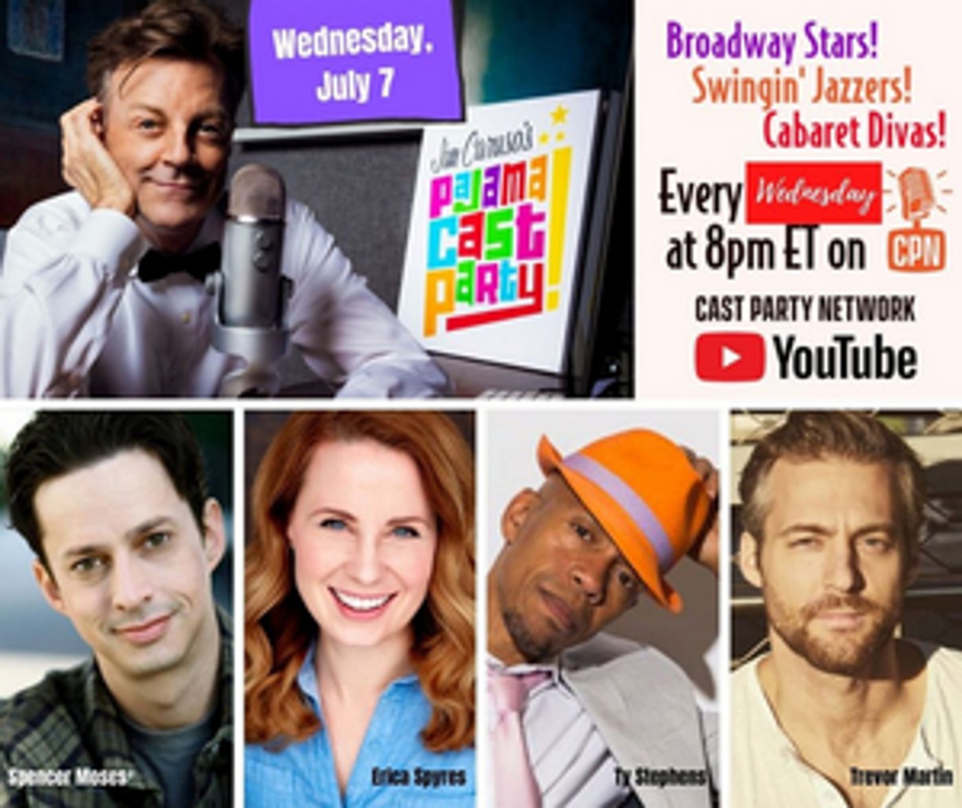 JIM CARUSO'S PAJAMA CAST PARTY Moves to Wednesday Nights July 7th at 8 pm  Image