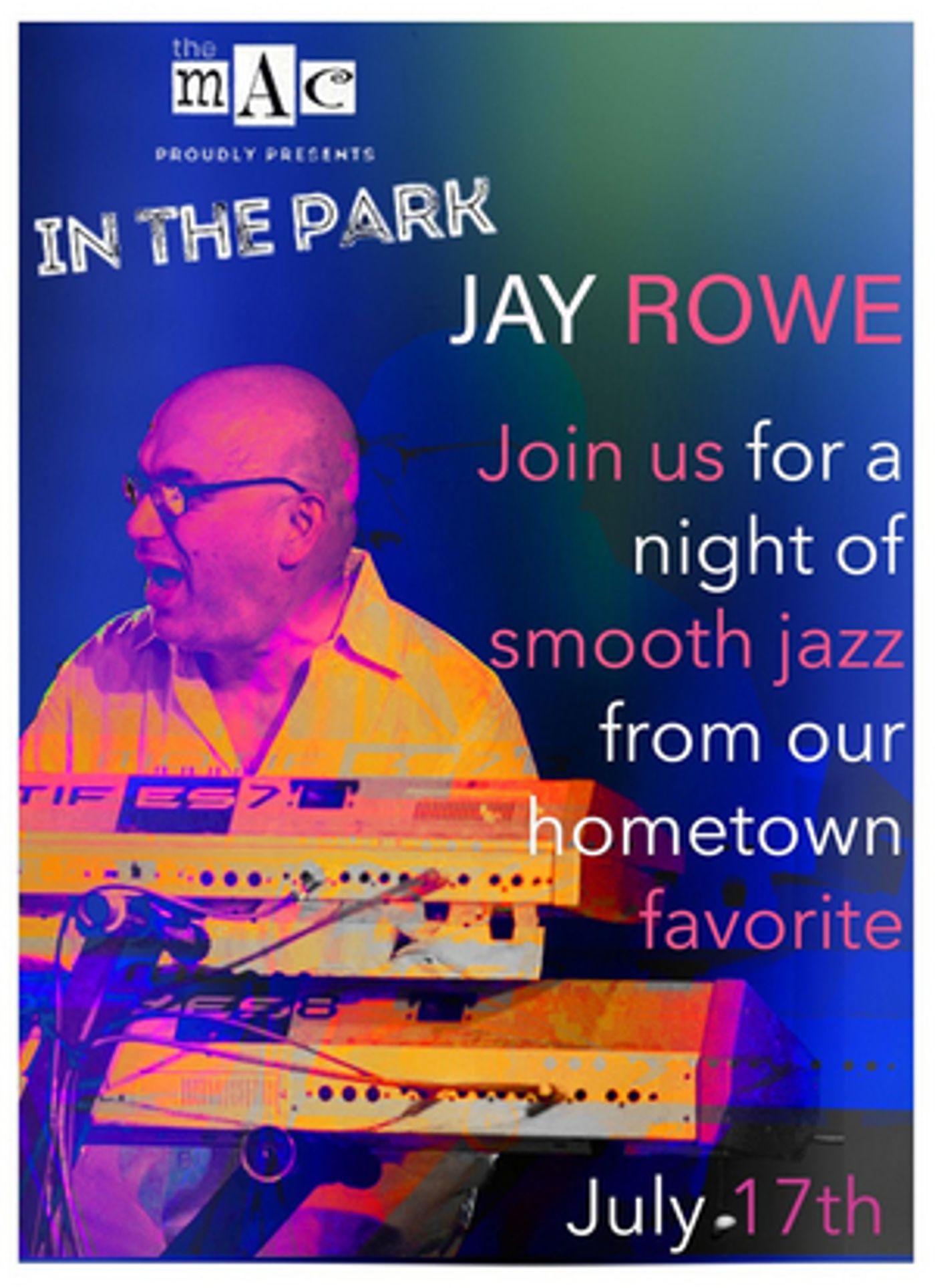 Jay Rowe Will Perform as Part of MAC In The Park This Month Jay Rowe Will Perform as Part of MAC In The Park This Month Image