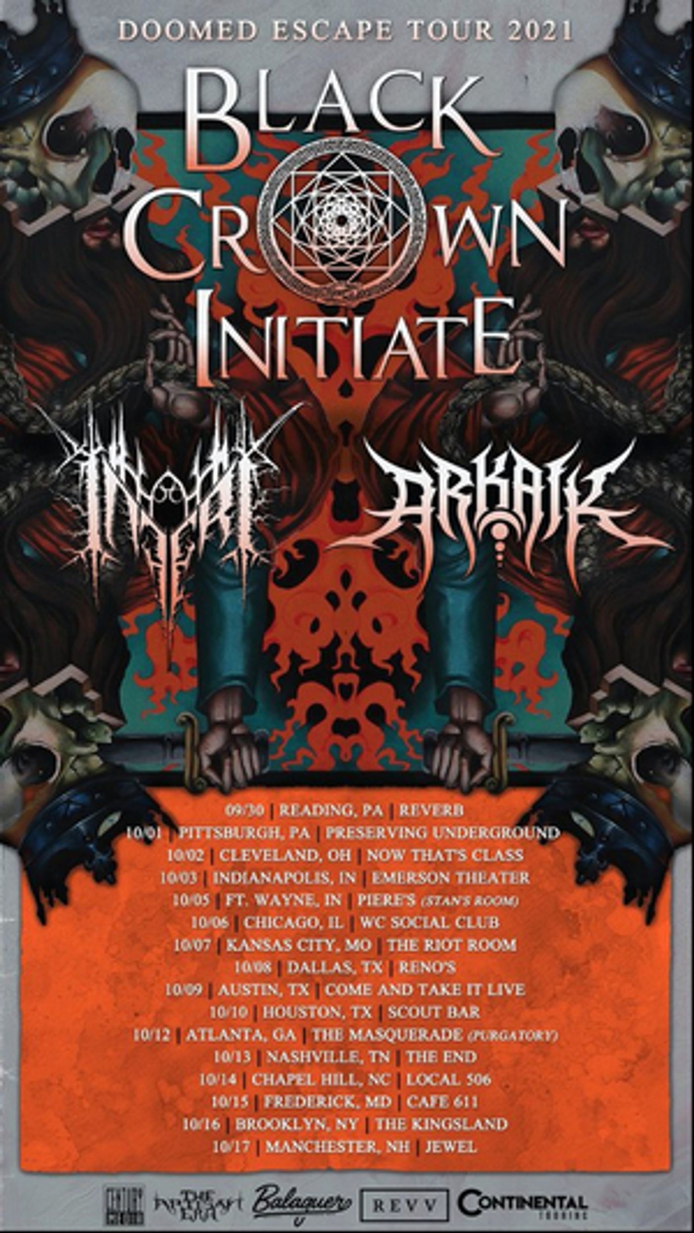 Black Crown Initiate Announces Doomed Escape Tour 2021 Black Crown Initiate Announces Doomed Escape Tour 2021 Image