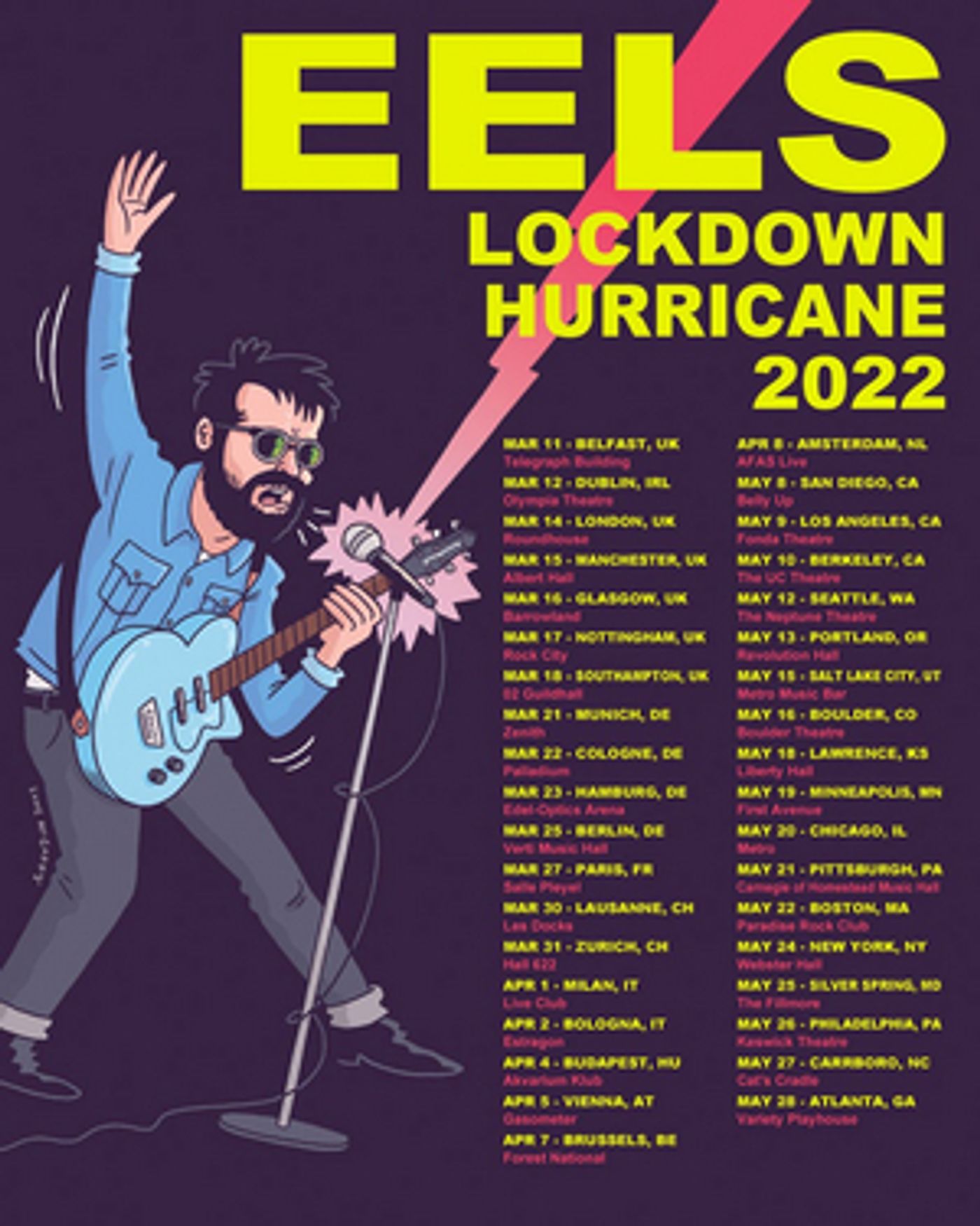 EELS Announce 2022 UK Headline Tour  Image