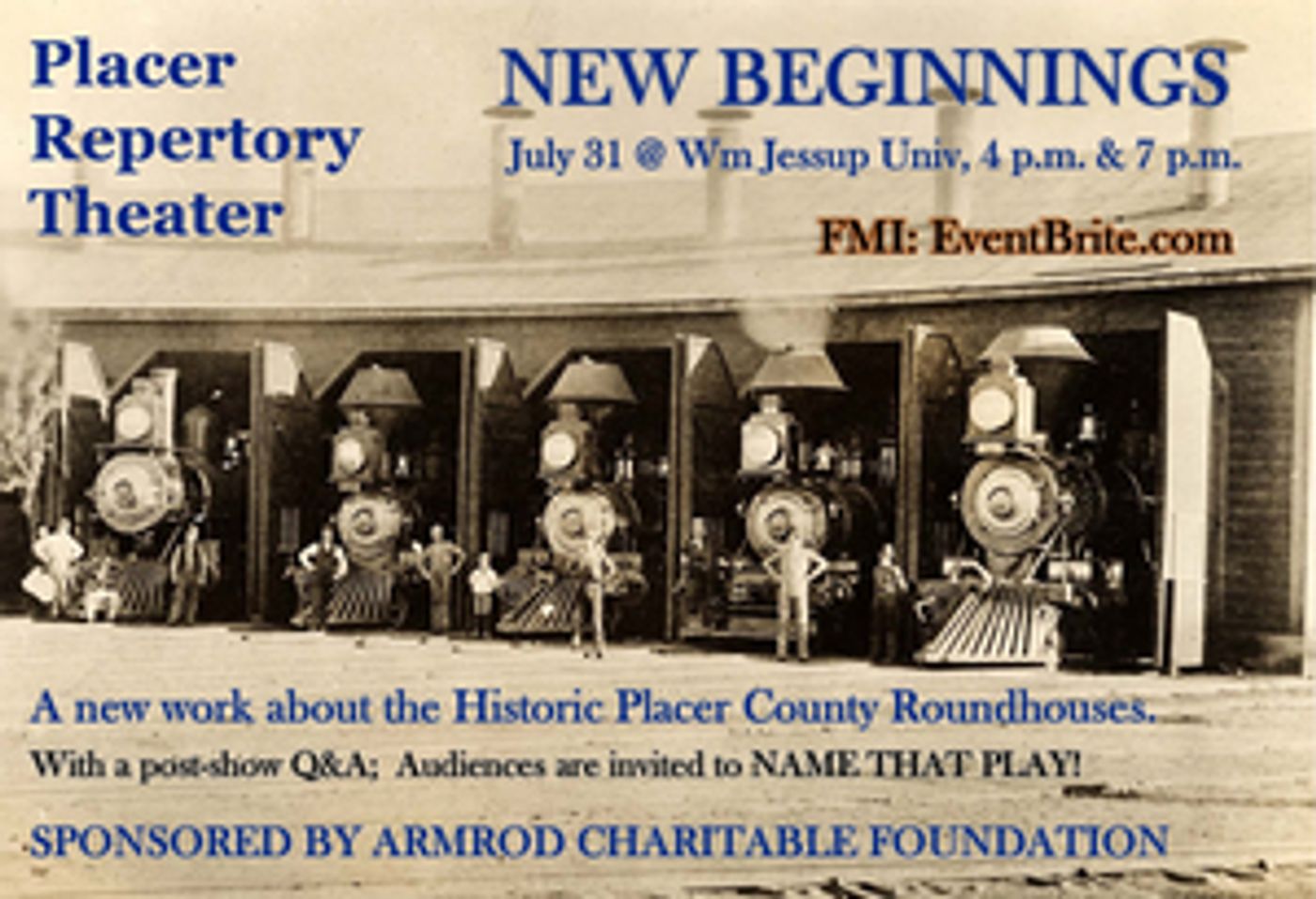 NEW BEGINNINGS Will Be Performed at Placer Rep This Month  Image