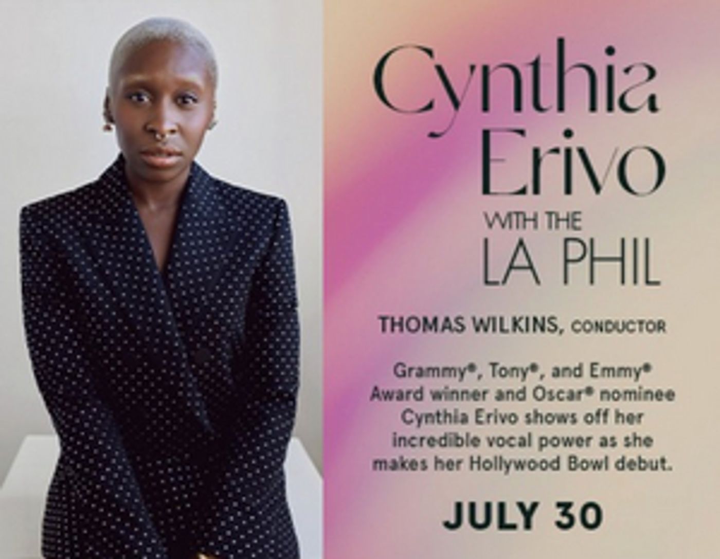 Cynthia Erivo at the Hollywood Bowl  Image