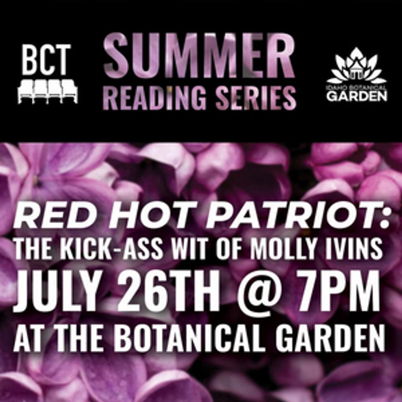 Boise Contemporary Theater Will Host Reading of RED HOT PATRIOT: The Kick-Ass Wit of Molly Ivins Boise Contemporary Theater Will Host Reading of RED HOT PATRIOT: The Kick-Ass Wit of Molly Ivins Image