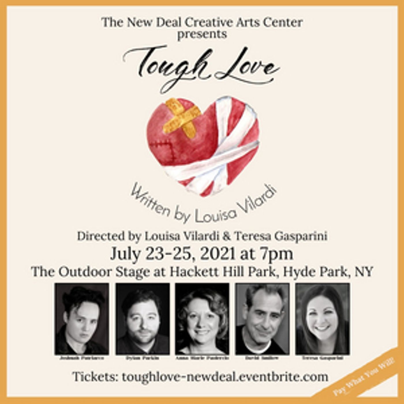 Outdoor Production of TOUGH LOVE to be Presented by The New Deal Creative Arts Center  Image