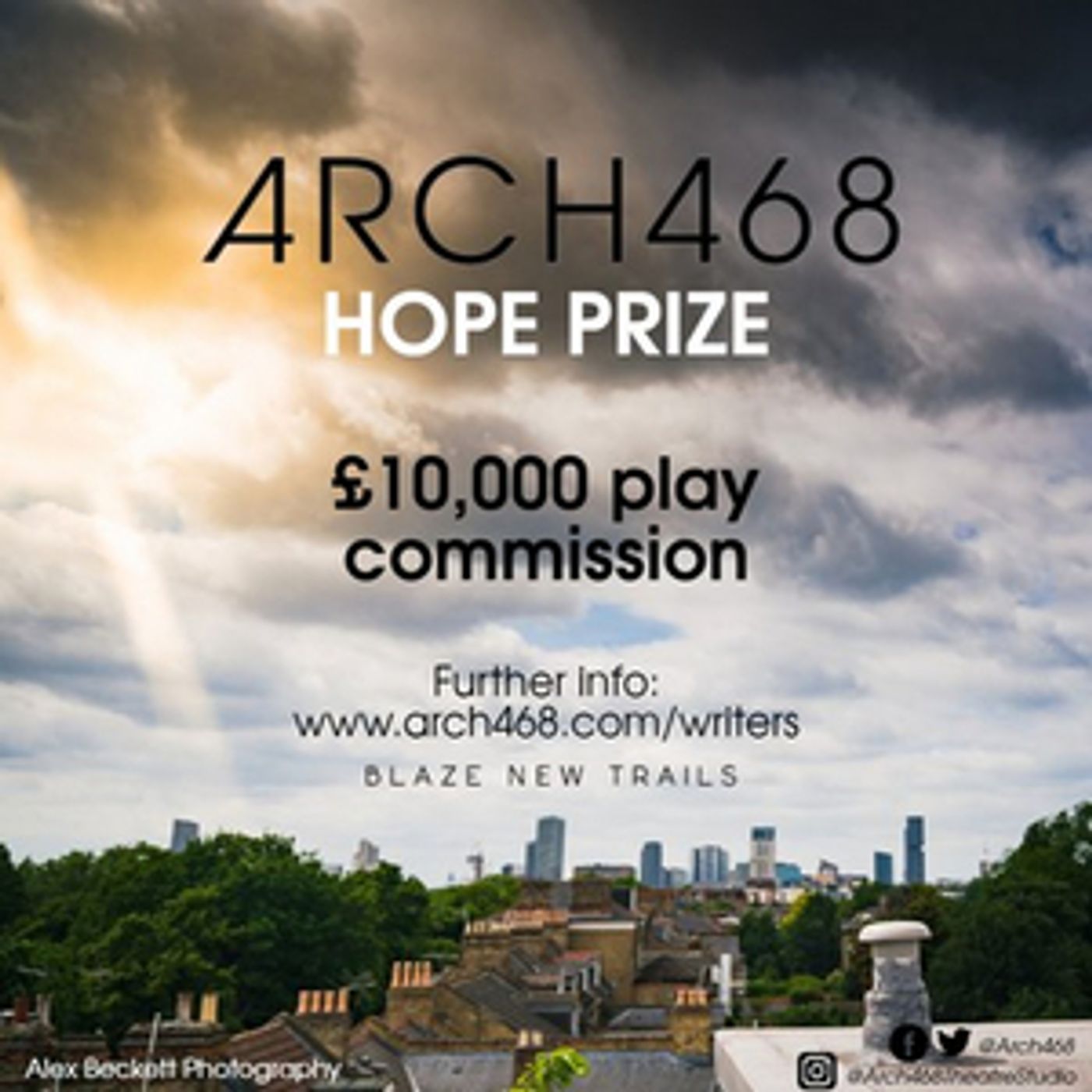 Eight New Plays Shortlisted for Arch468 Hope Prize Eight New Plays Shortlisted for Arch468 Hope Prize Image