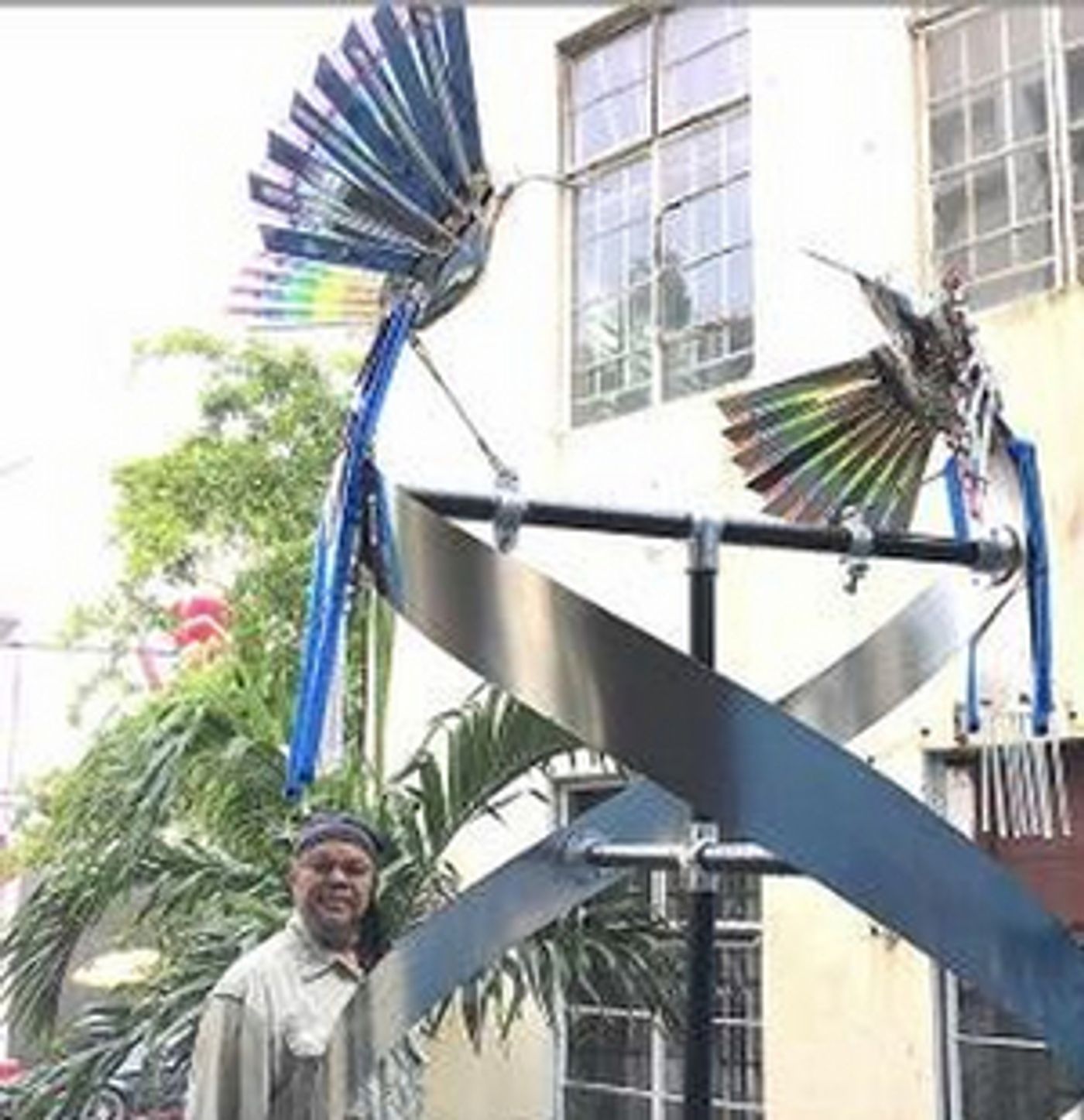 Artist Bernard Stanley Hoyes Delivers Symbolic Spiral Steel Sculpture To Jamaica During The Pandemic Artist Bernard Stanley Hoyes Delivers Symbolic Spiral Steel Sculpture To Jamaica During The Pandemic Image