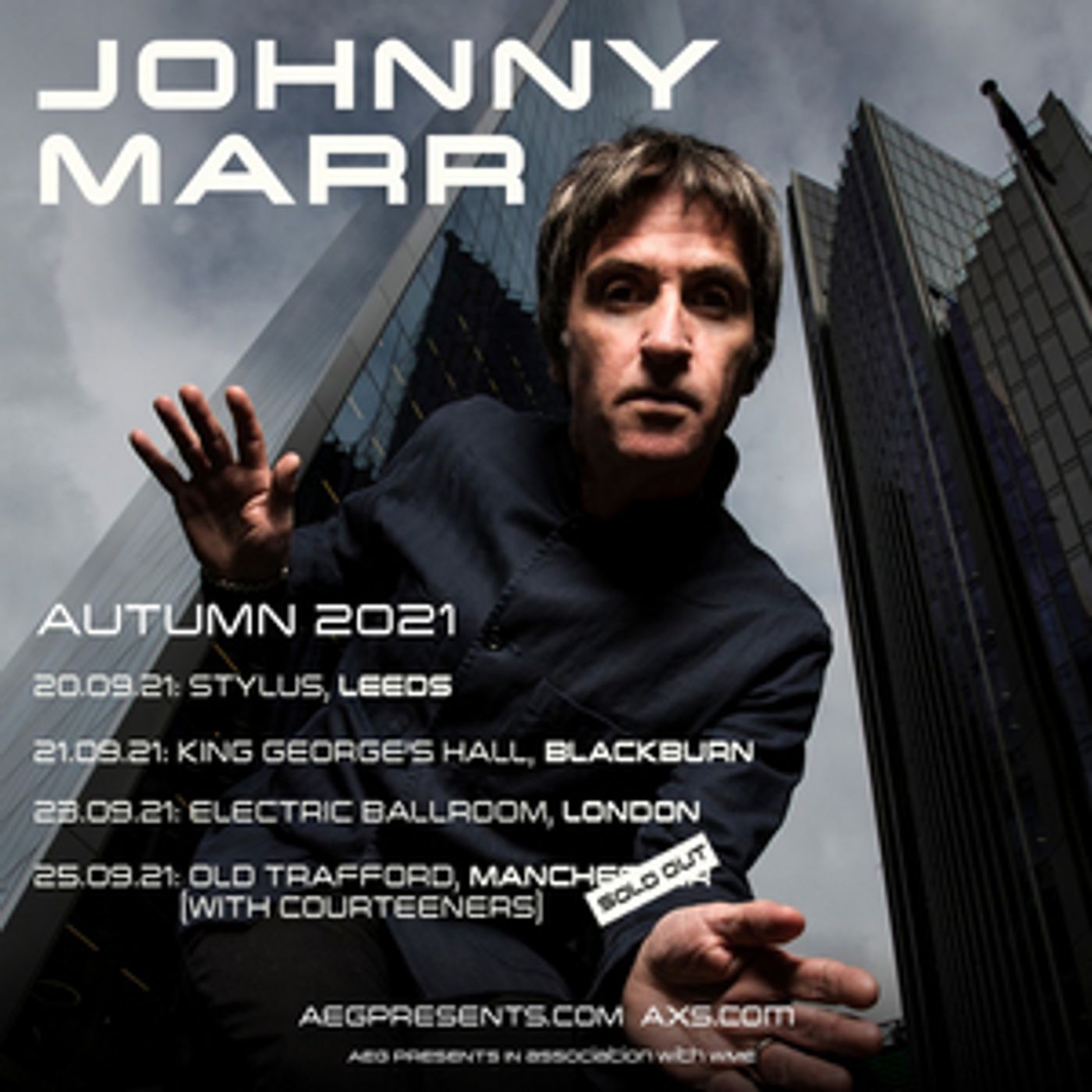 Johnny Marr Announces UK Headline Shows for September 2021  Image