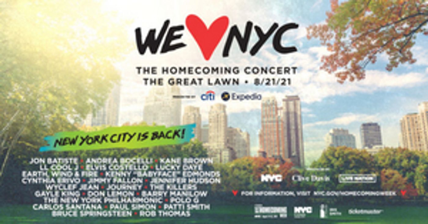 Cynthia Erivo, Jennifer Hudson, Bruce Springsteen & More to Perform at WE LOVE NYC: THE HOMECOMING CONCERT  Image