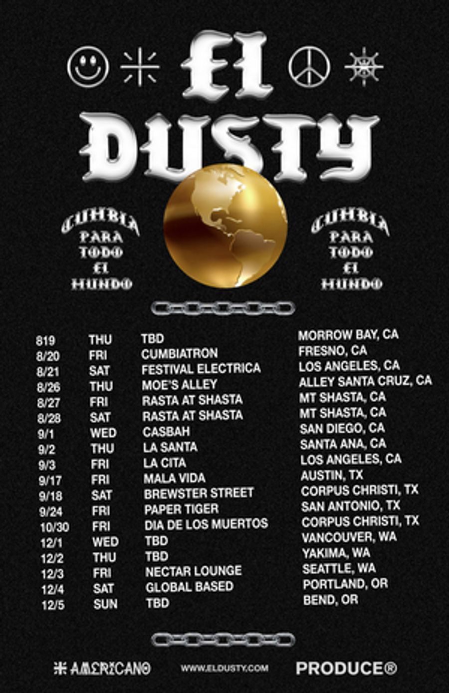 El Dusty Announces 2021 'Cumbia Para Todo El Mundo' Tour  Image