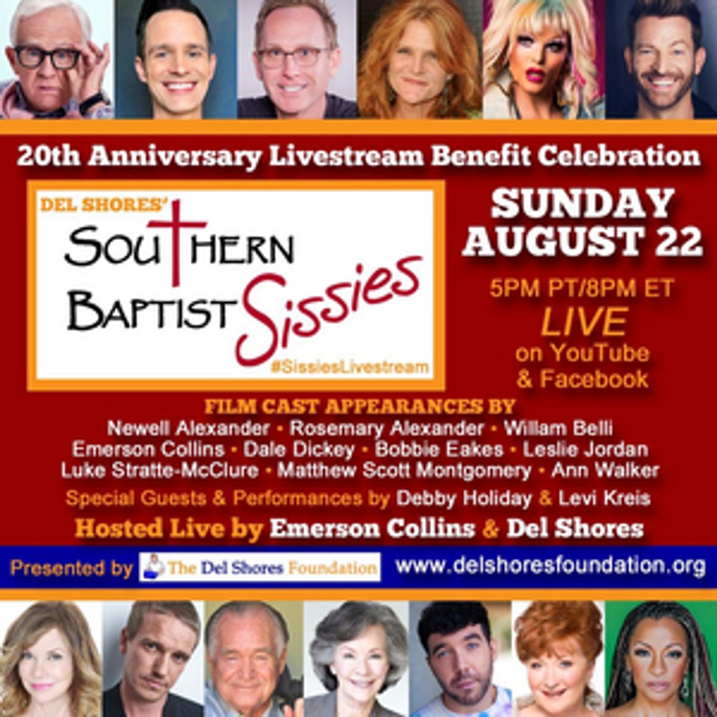 Leslie Jordan, Michael Taylor Gray, Tommy Woelfel and More to Take Part in SOUTHERN BAPTIST SISSIES Reunion Event  Image