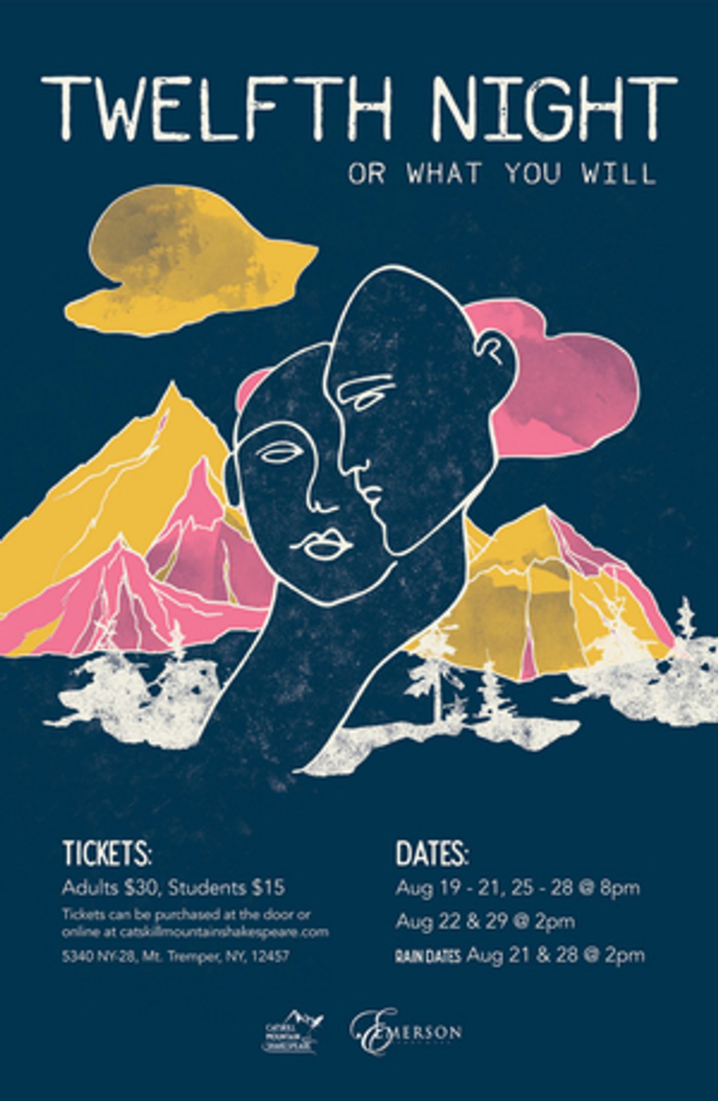 Catskill Mountain Shakespeare Announces TWELFTH NIGHT as the Company's Inaugural Production Catskill Mountain Shakespeare Announces TWELFTH NIGHT as the Company's Inaugural Production Image