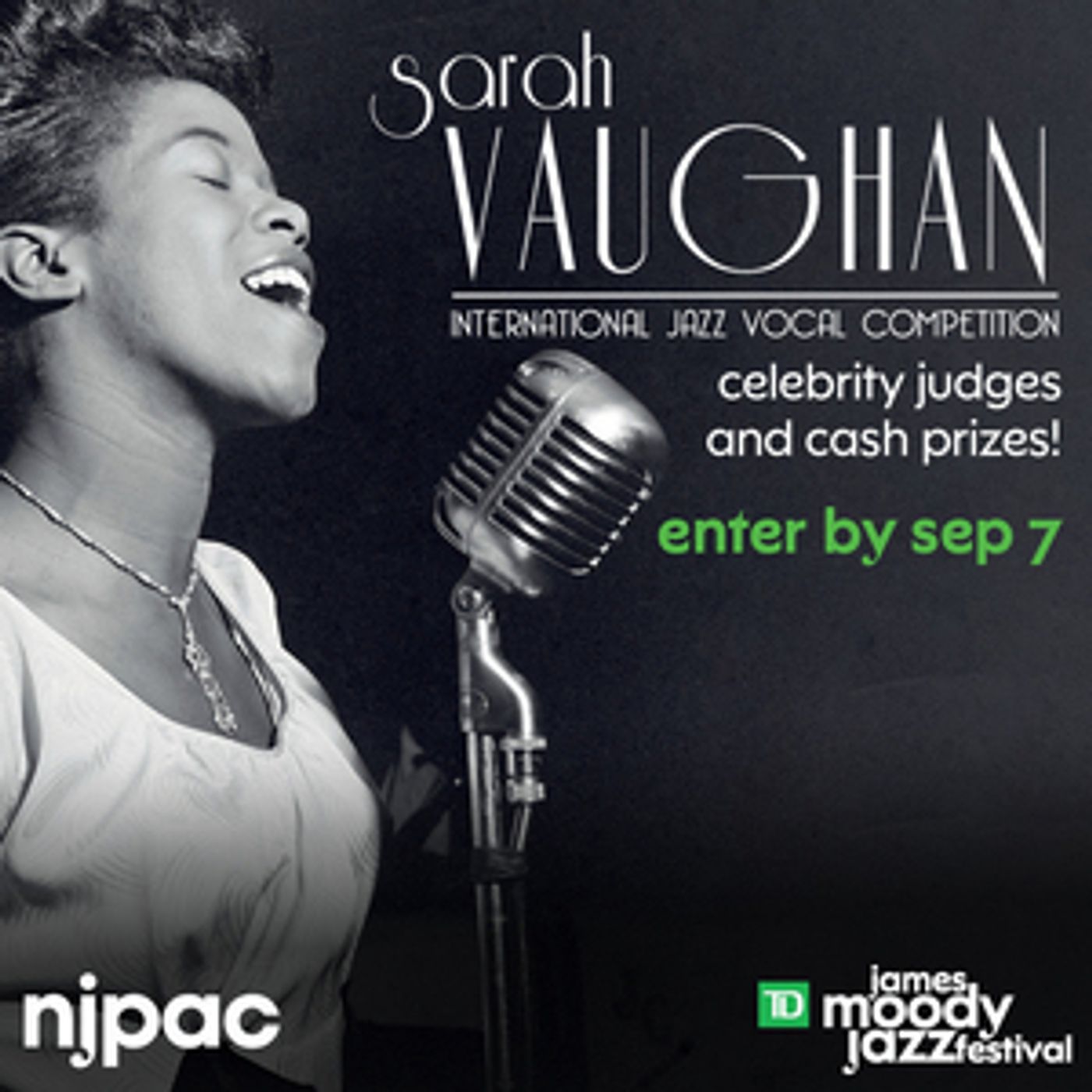 Entries Now Open for THE 10TH ANNUAL SARAH VAUGHAN COMPETITION Entries Now Open for THE 10TH ANNUAL SARAH VAUGHAN COMPETITION Image
