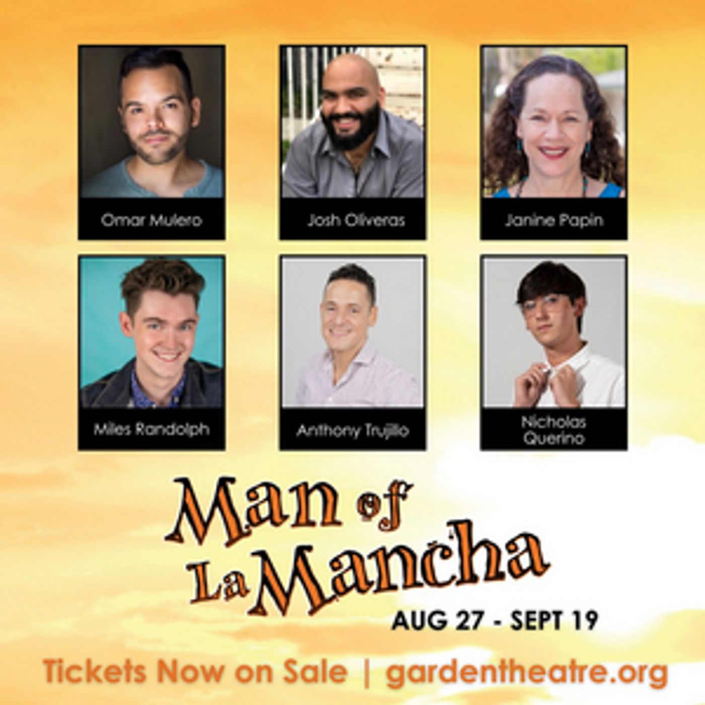 MAN OF LA MANCHA Comes to the Garden Theatre This Month MAN OF LA MANCHA Comes to the Garden Theatre This Month Image