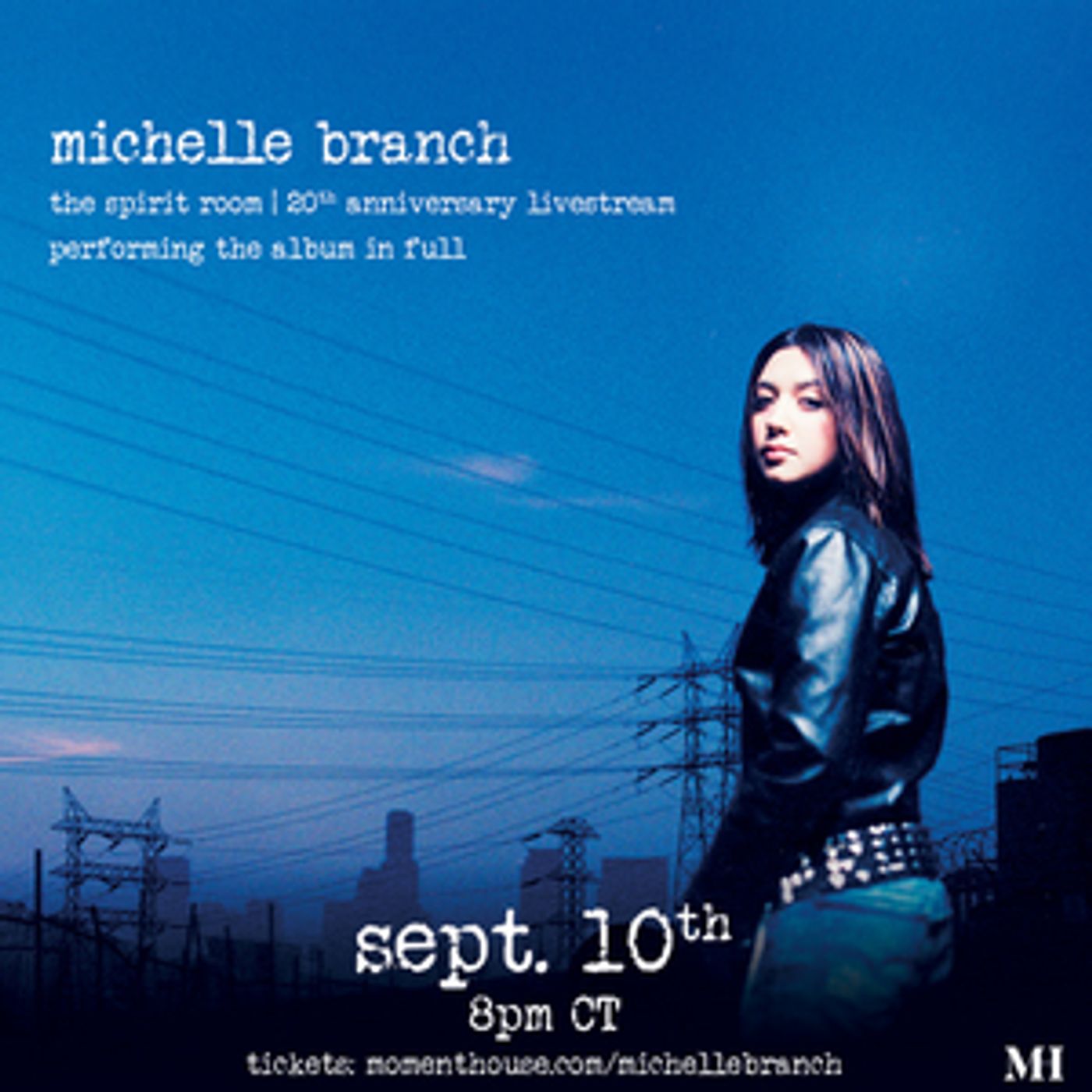 Michelle Branch Announces 'The Spirit Room - 20th Anniversary Livestream' Michelle Branch Announces 'The Spirit Room - 20th Anniversary Livestream' Image