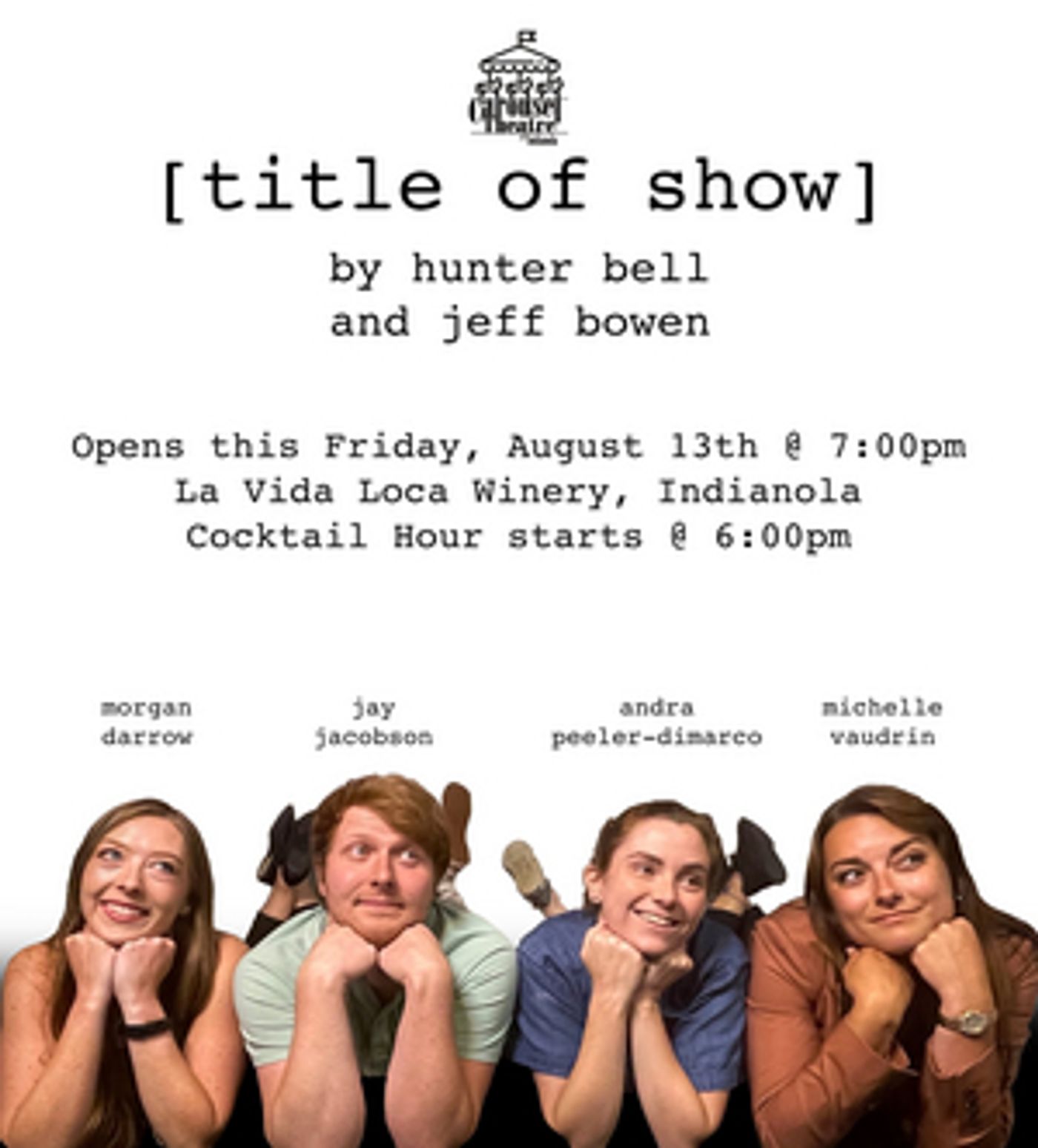 Review: [TITLE OF SHOW] at Carousel Theatre Of Indianola  Image