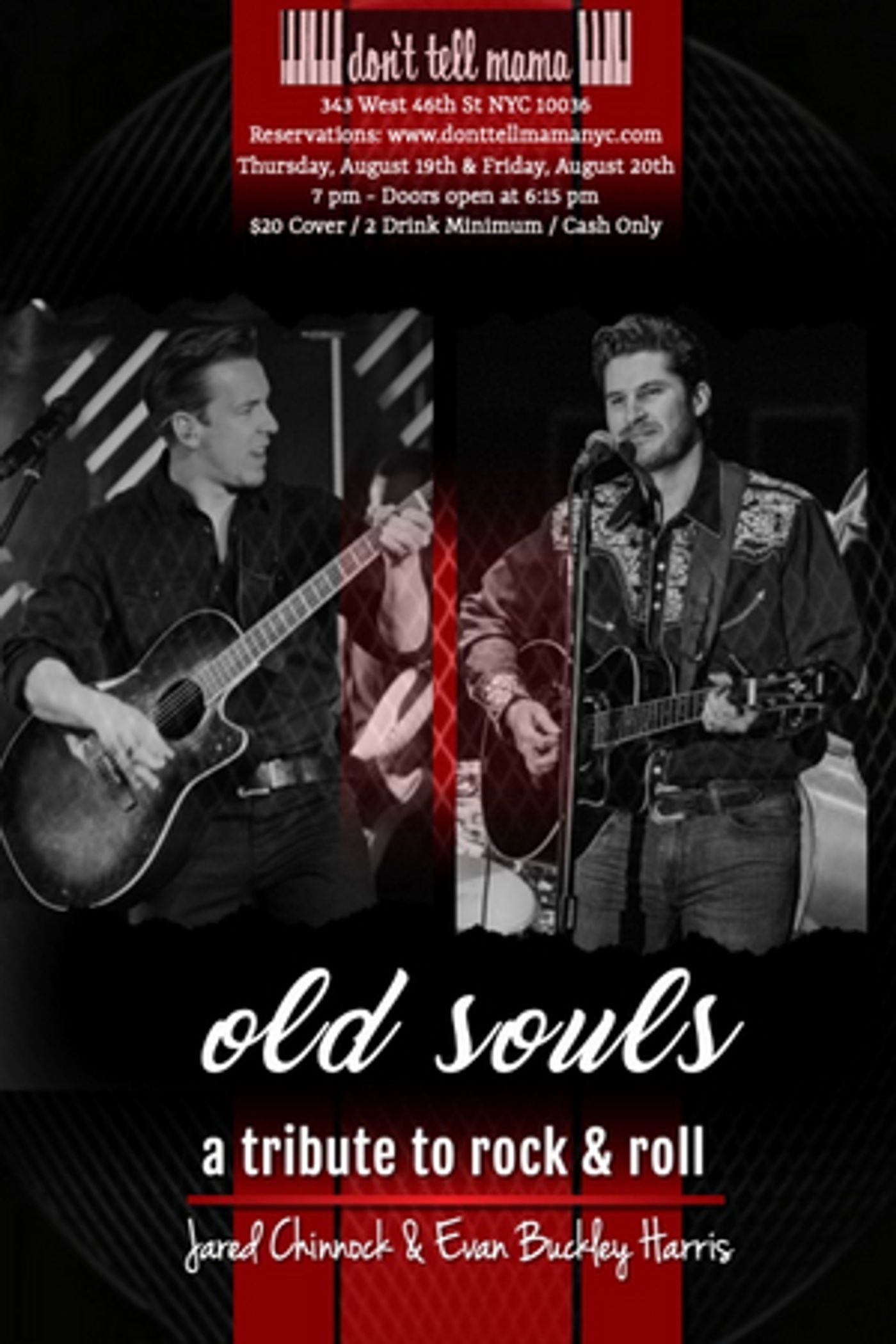 Review: JARED CHINNOCK & EVAN BUCKLEY HARRIS: OLD SOULS Strikes Just the Right Chord at Don't Tell Mama Review: JARED CHINNOCK & EVAN BUCKLEY HARRIS: OLD SOULS Strikes Just the Right Chord at Don't Tell Mama Image