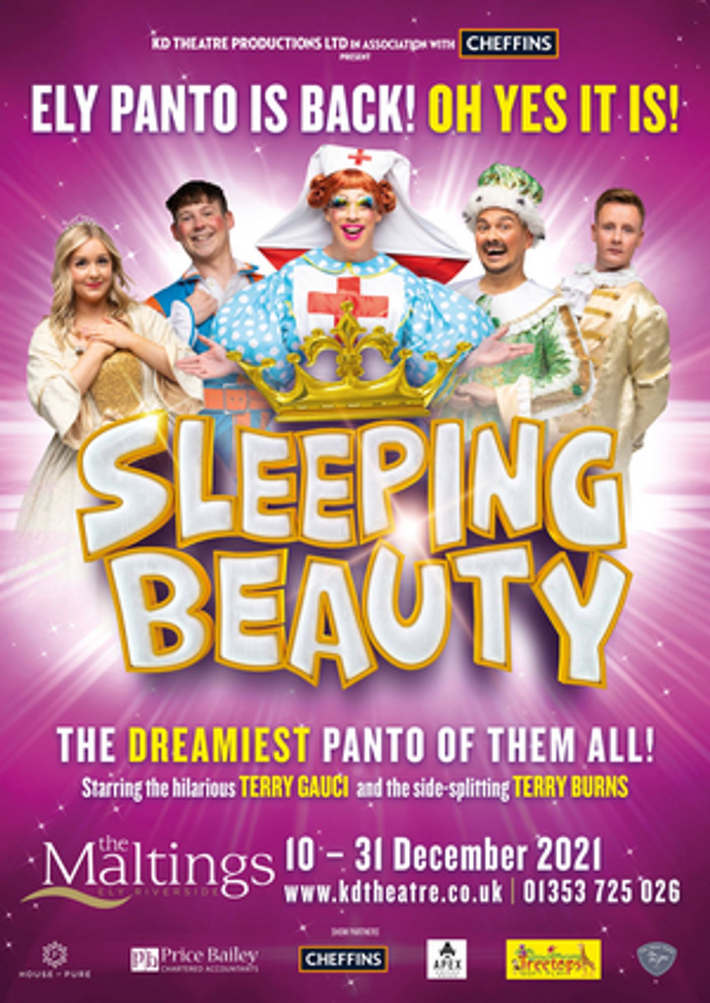 Casting Announced For SLEEPING BEAUTY Panto at The Maltings Ely  Image