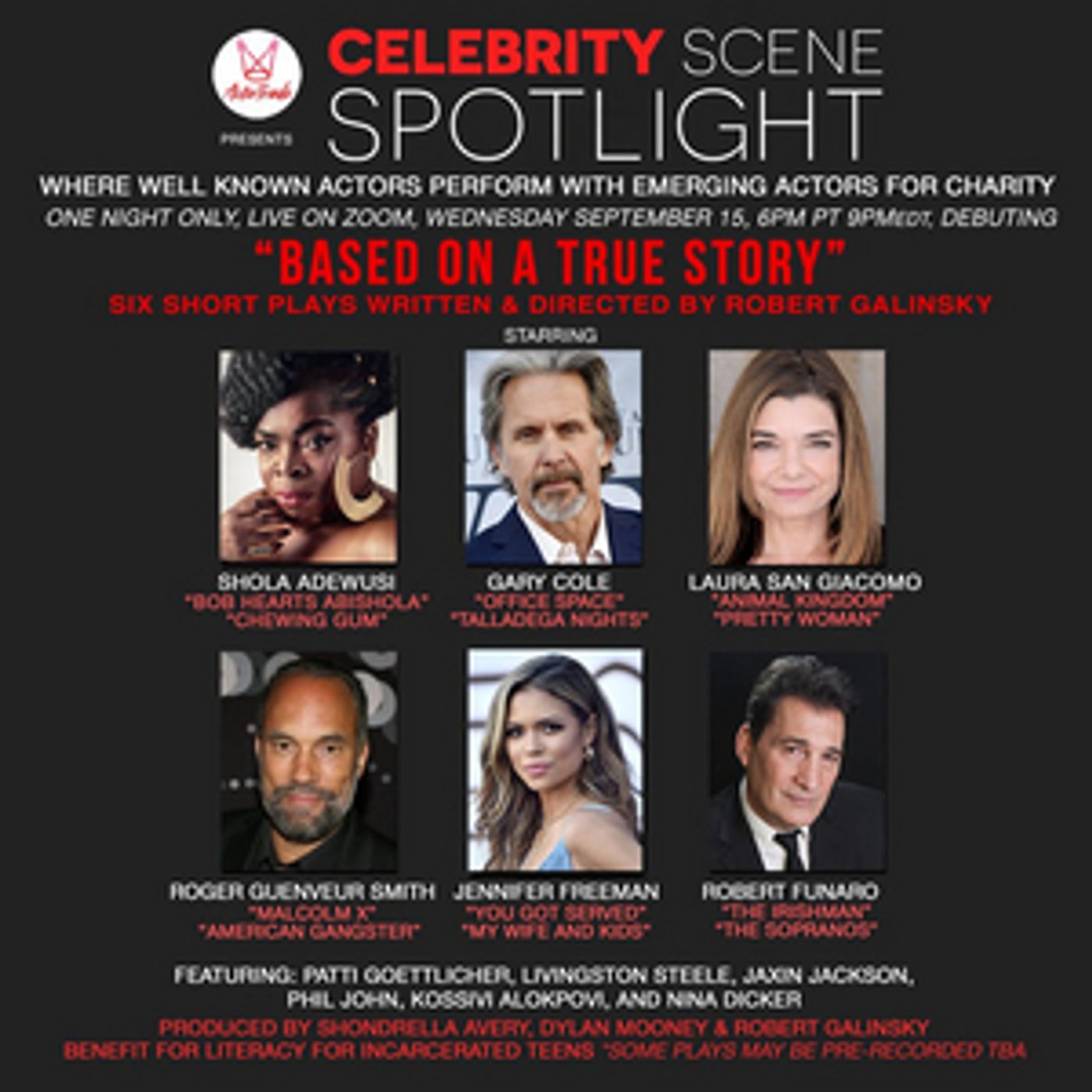 Laura San Giacomo, Shola Adewusi, Gary Cole & More to Star in Benefit Virtual Table Reading of BASED ON A TRUE STORY  Image