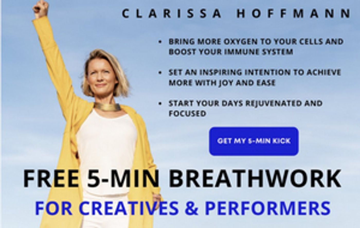 FREE 5-min Breathwork for Creatives + Performers  Image
