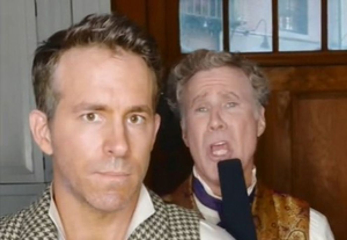VIDEO: Ryan Reynolds and Will Ferrell Duet on the Set of SPIRITED  Image