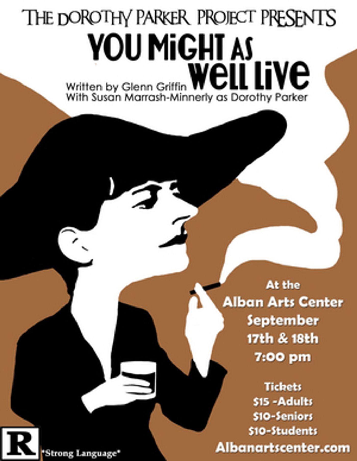Catch the Full-Length, One-Woman Play, YOU MIGHT AS WELL LIVE at the ALBAN ARTS CENTER, This Weekend!  Image