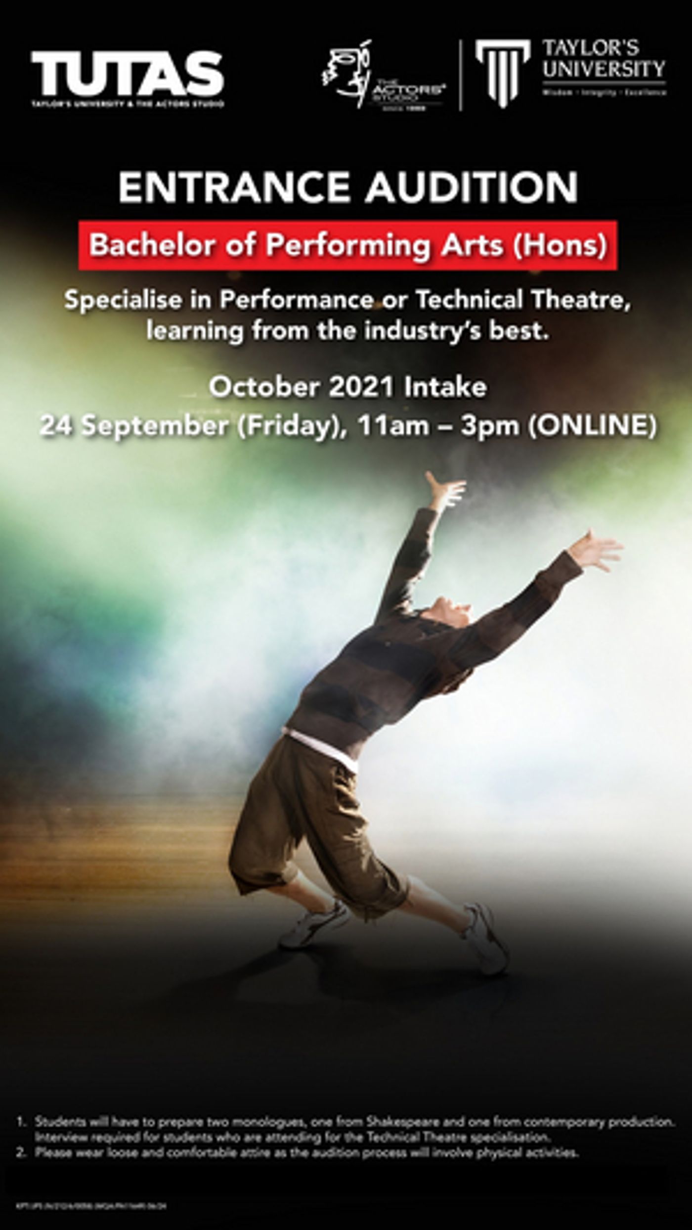 Kuala Lumpur Performing Arts Center Announces Auditions  Image