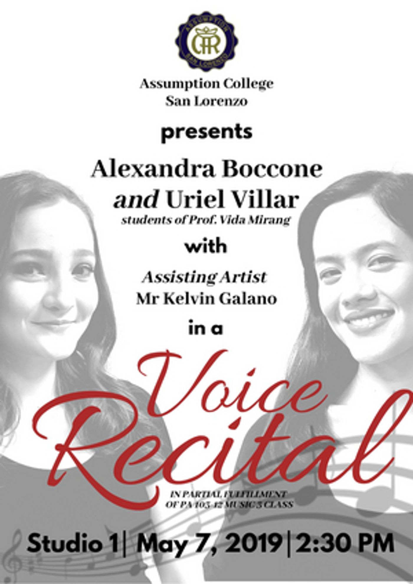 Student Blog: Songs from My First Voice Recital  Image