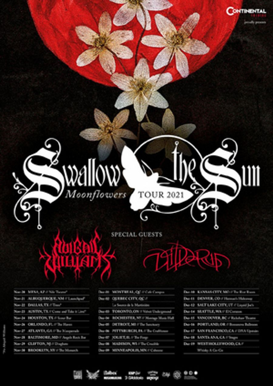 Swallow The Sun Announces 2021 US Moonflowers Tour Image