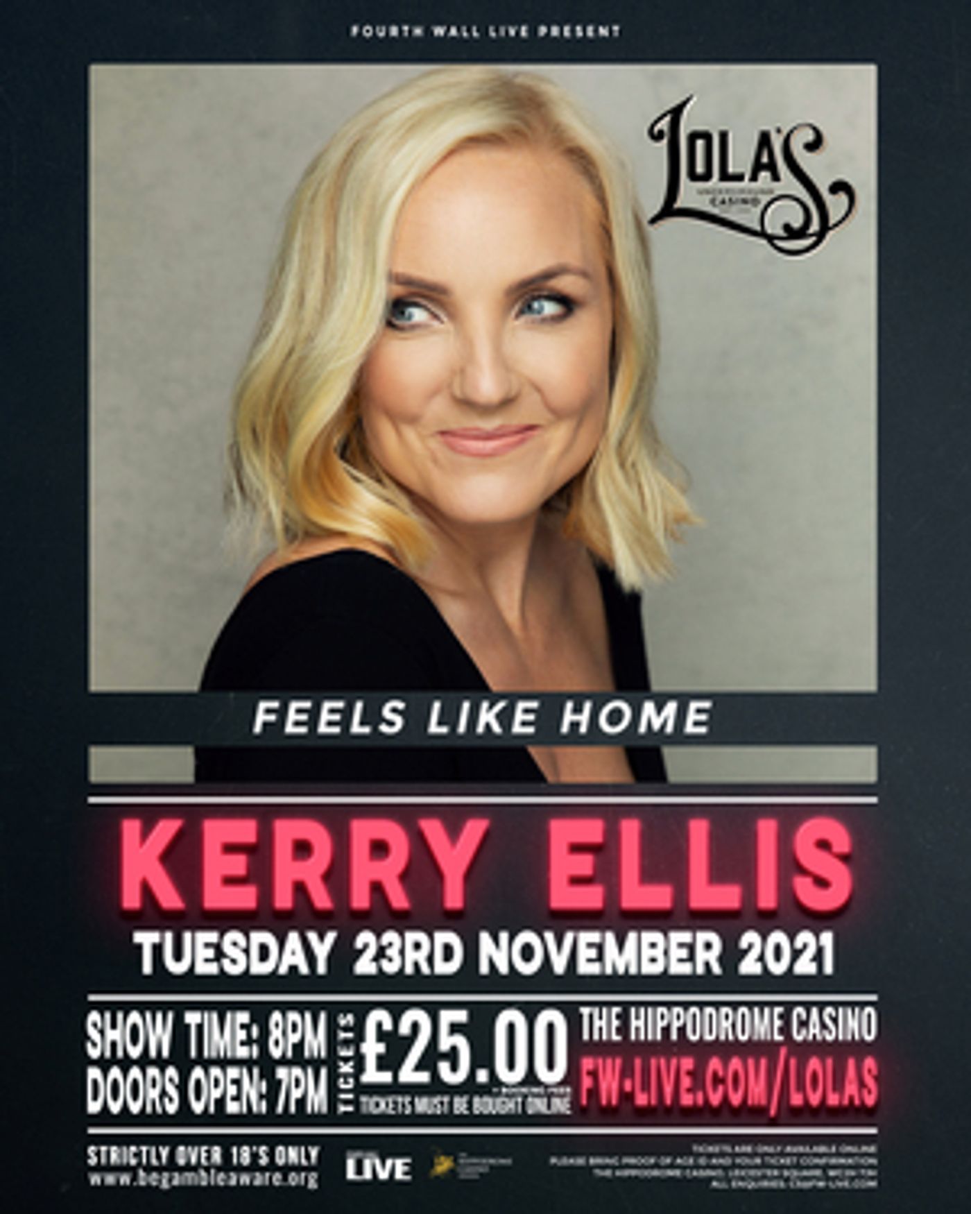 Kerry Ellis, David O'Reilly, Maria Coyne & More Announced for Live Shows at the Hippodrome Casino  Image