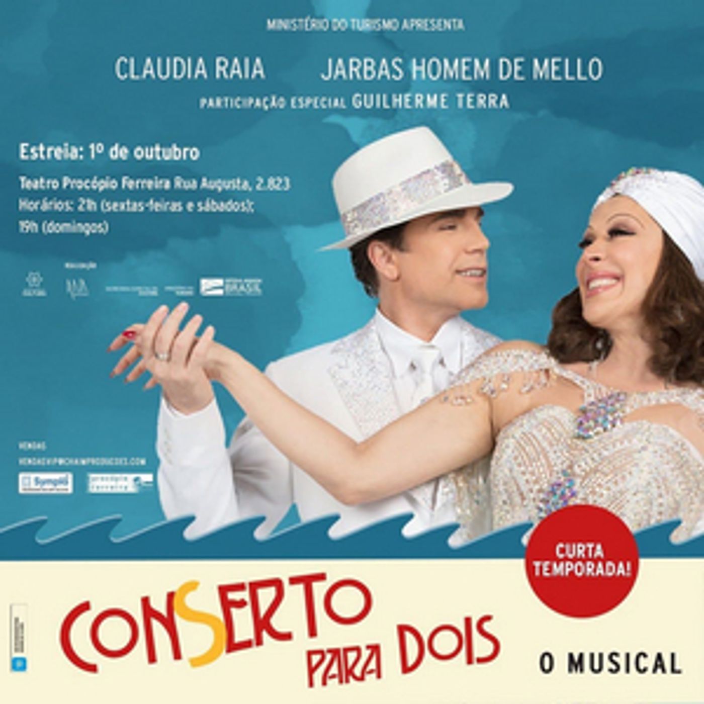 Review: Two Actors and Many Characters Guarantee the Fun In CONSERTO PARA DOIS, O MUSICAL, Custom-Written For the Couple Claudia Raia and Jarbas Homem De Mello  Image