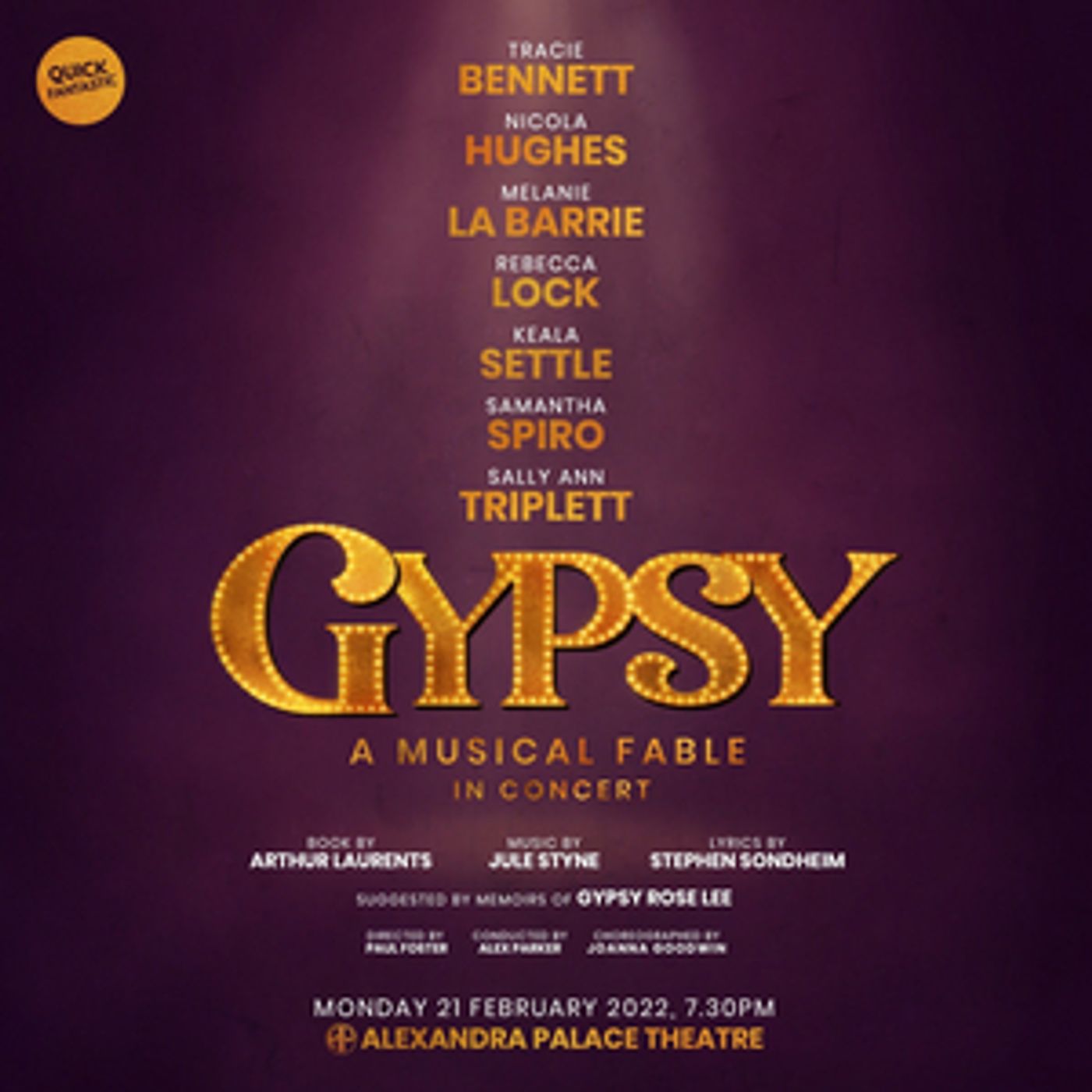 GYPSY Concert Production is Coming to Alexandra Palace Theatre, With Seven Women Sharing the Role of Rose GYPSY Concert Production is Coming to Alexandra Palace Theatre, With Seven Women Sharing the Role of Rose Image