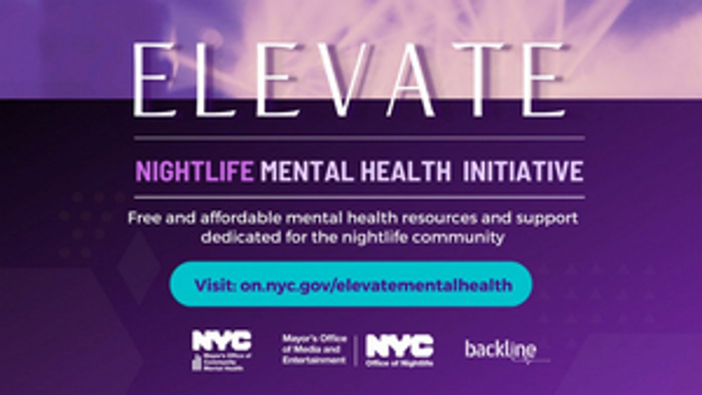 ONL, MOME & MOCMH Announce the Launch of  Elevate: Nightlife Mental Health Initiative  Image