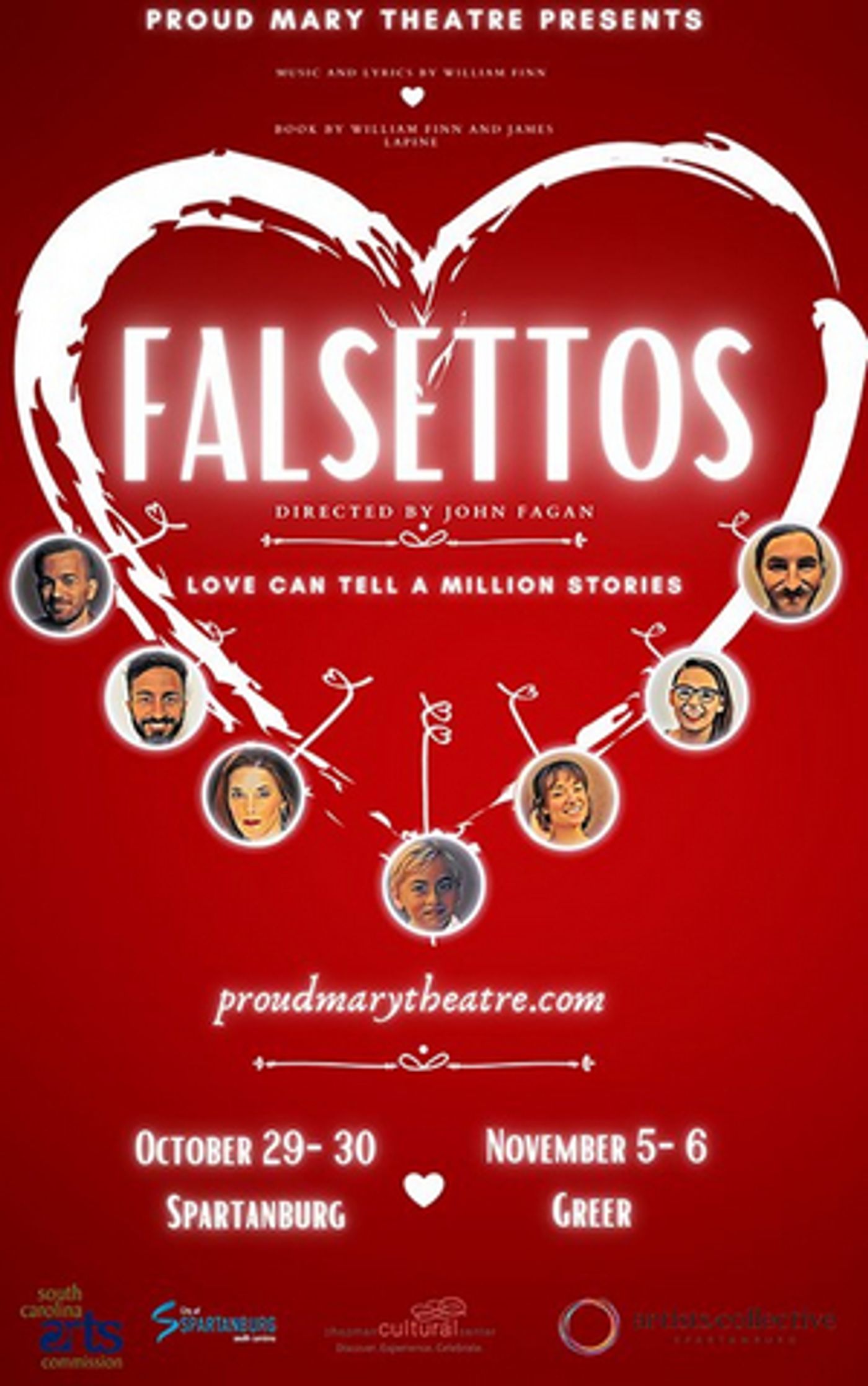 Proud Mary Theatre Company Presents Groundbreaking Musical FALSETTOS In Spartanburg and Greer Proud Mary Theatre Company Presents Groundbreaking Musical FALSETTOS In Spartanburg and Greer Image