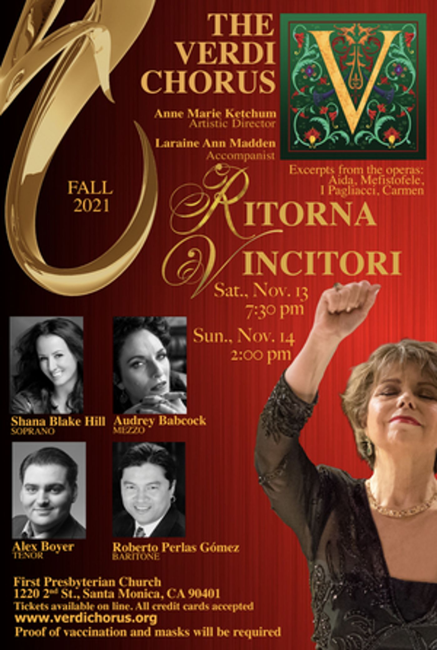 Verdi Chorus Presents RITORNA VINCITORI! This November  Image