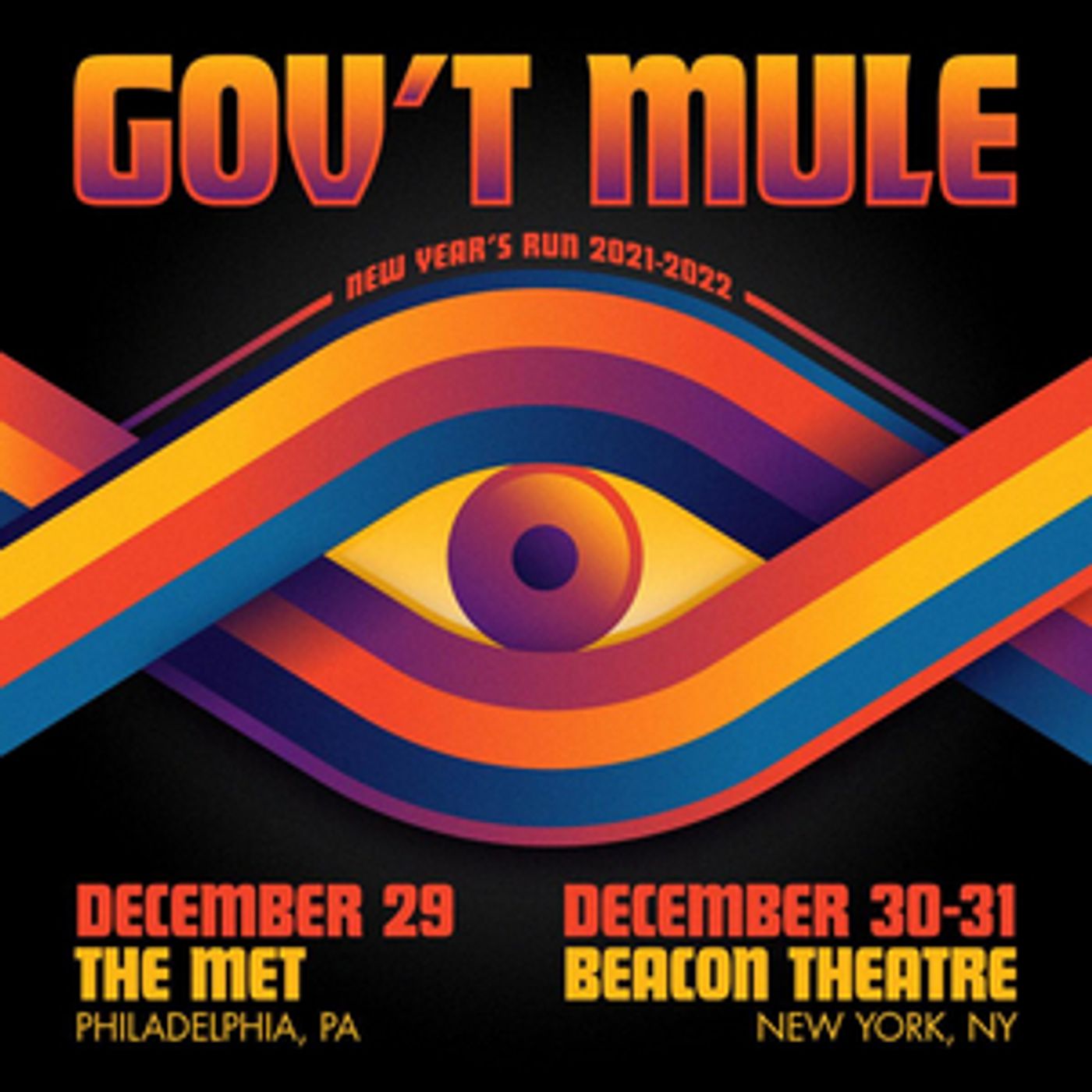 Gov't Mule Announces 3-Show New Year's Run in NYC and Philadelphia  Image