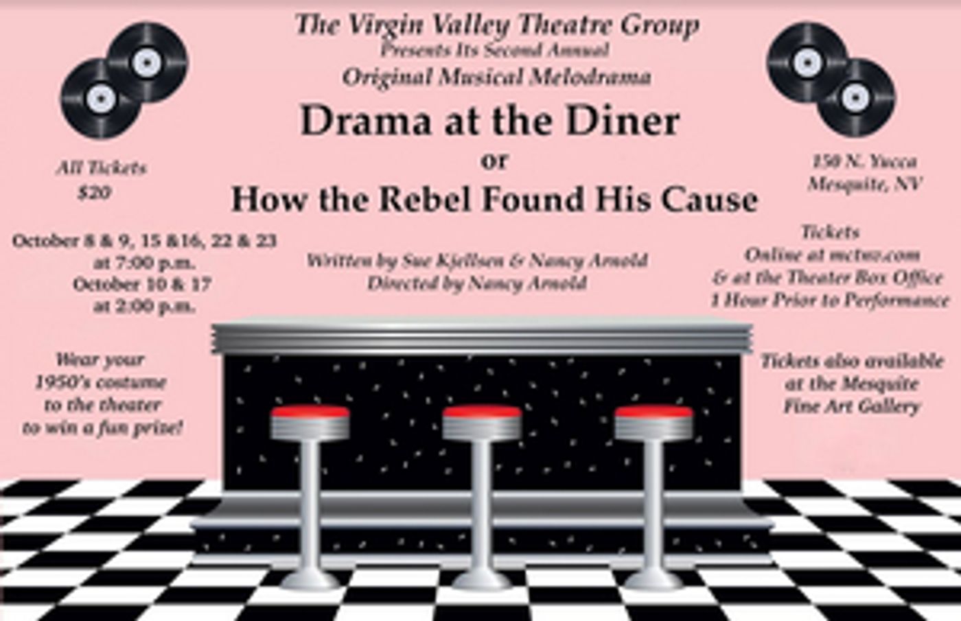 Virgin Valley Theater Group Presents DRAMA AT THE DINER Virgin Valley Theater Group Presents DRAMA AT THE DINER Image