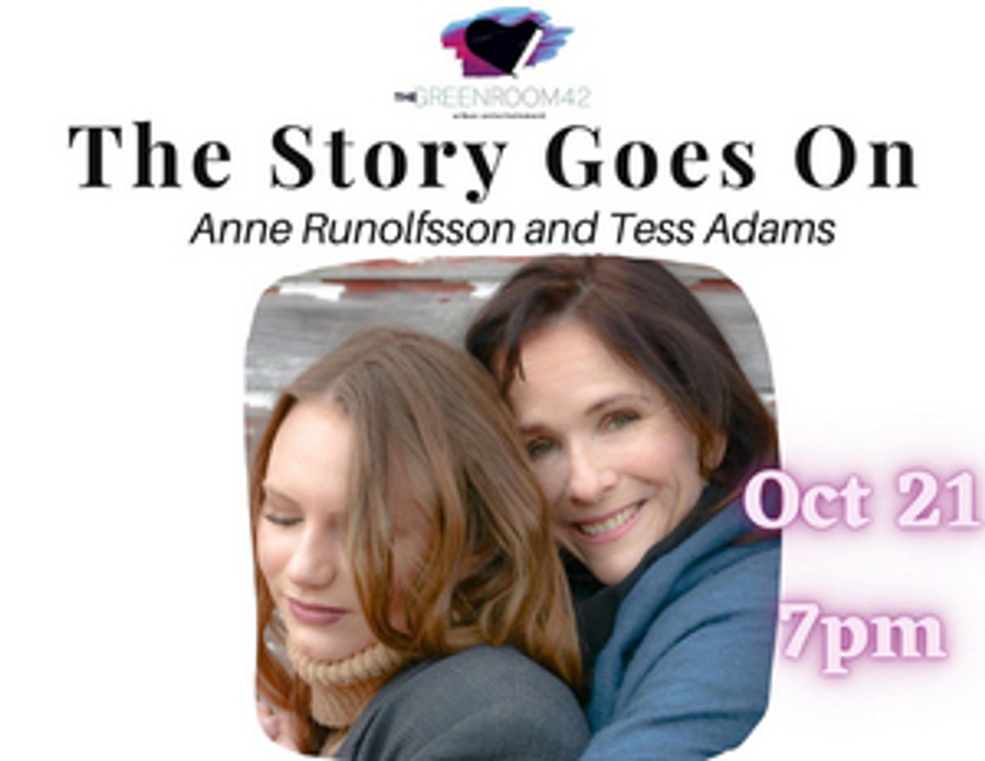 Anne Runolfsson and Tess Adams to Bring THE STORY GOES ON to The Green Room 42  Image