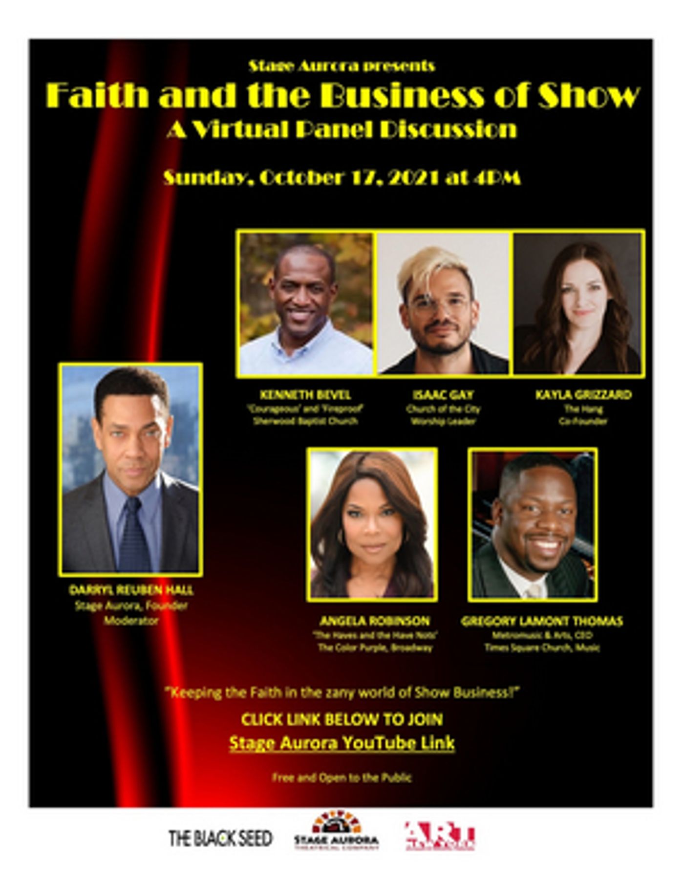 Darryl Reuben Hall and Stage Aurora Theatrical Company Announce the Formation of Stage Aurora NY Darryl Reuben Hall and Stage Aurora Theatrical Company Announce the Formation of Stage Aurora NY Image