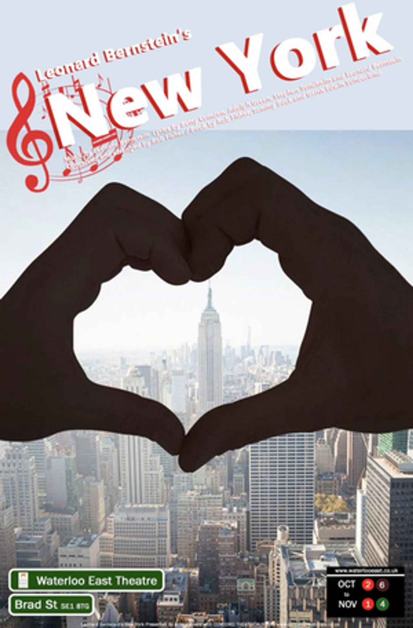 Waterloo East Theatre Postpones LEONARD BERNSTEIN'S NEW YORK to 2022 Waterloo East Theatre Postpones LEONARD BERNSTEIN'S NEW YORK to 2022 Image