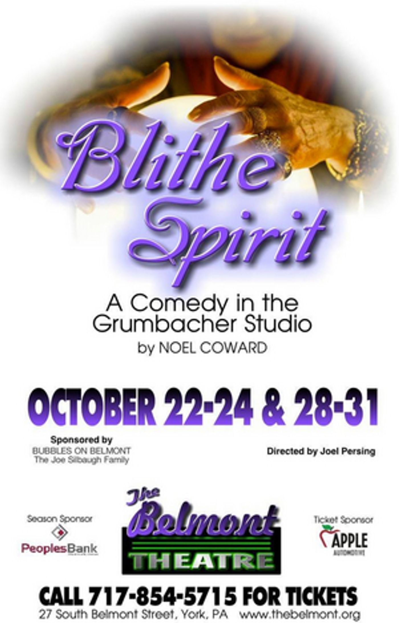 Review: BLITHE SPIRIT at The Belmont Theatre  Image
