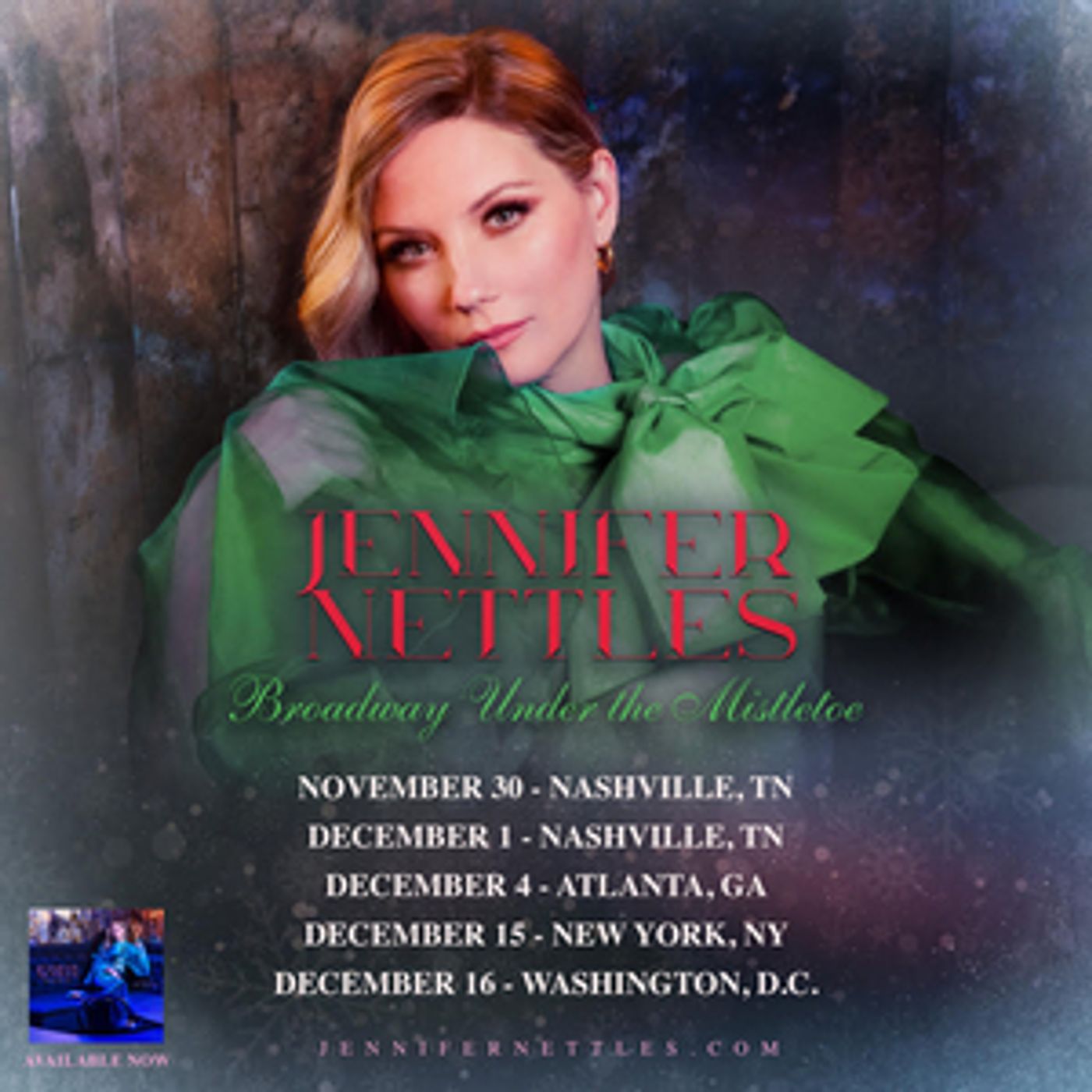 Jennifer Nettles Announces 'Broadway Under the Mistletoe' Tour  Image