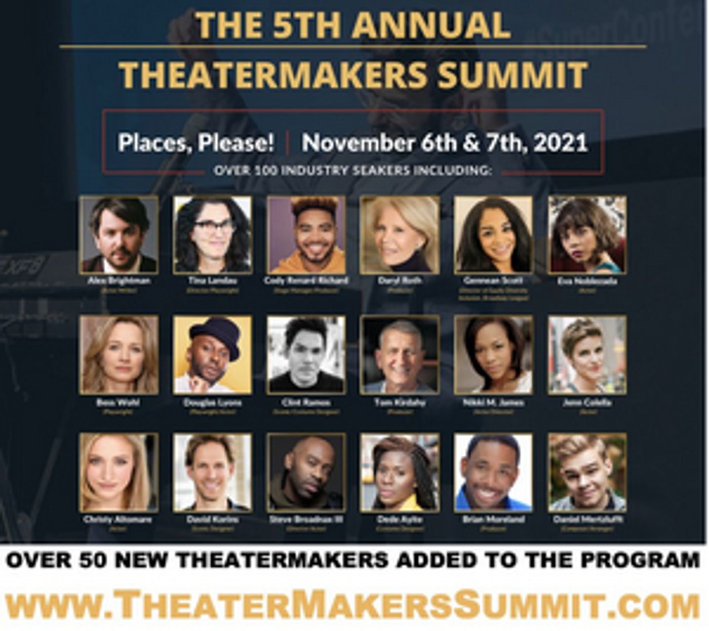 Over 50 New TheaterMakers Added to 5th Annual TheaterMakers Summit  Image