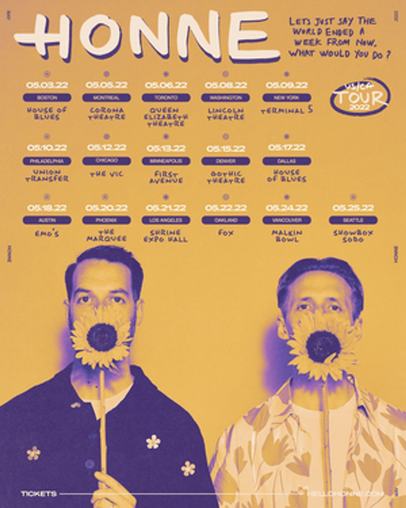 Honne Announces 2022 North American Tour Dates  Image