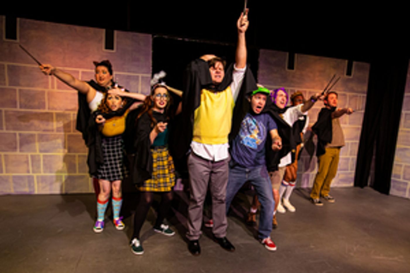 Review: PUFFS at BIRMINGHAM FESTIVAL THEATRE Conjurers Laughs, Wow, and Fun Satire About a Certain Boy Wizard  Image