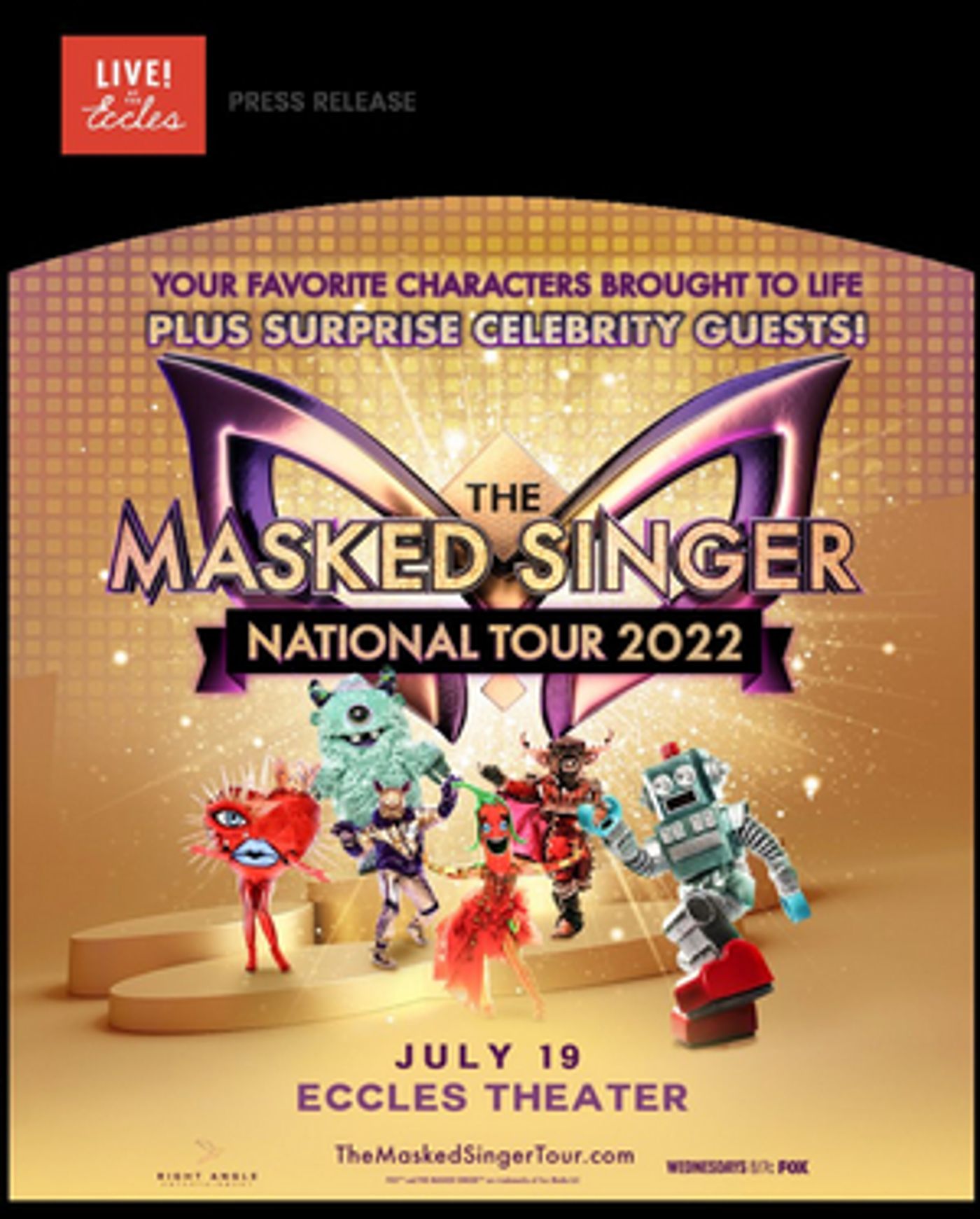 THE MASKED SINGER Announced Live at the Eccles  Image