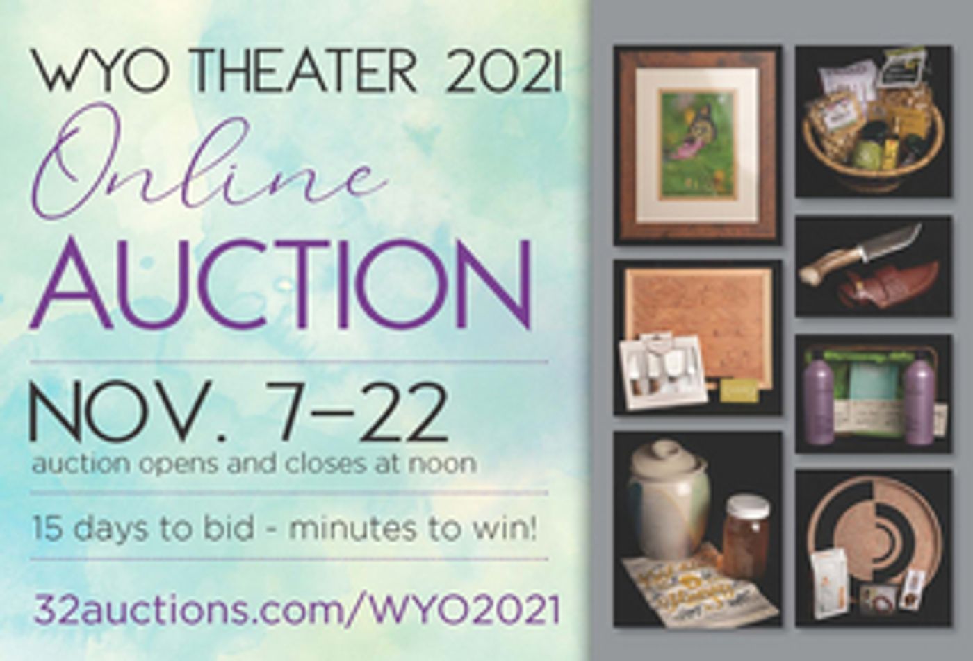 WYO Theater Announces its 2021 Online Auction WYO Theater Announces its 2021 Online Auction Image