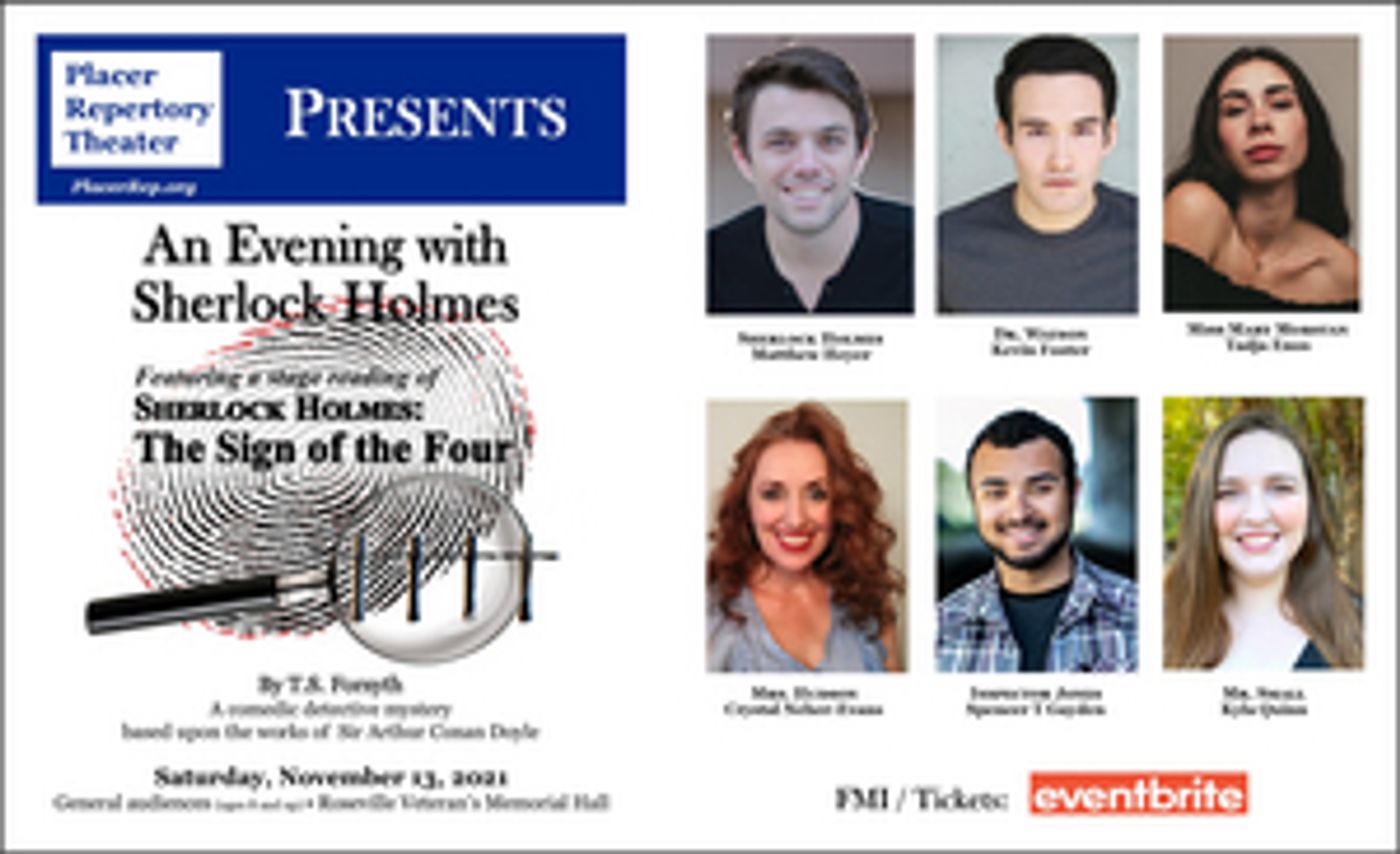 Placer Repertory Theater Will Present AN EVENING WITH SHERLOCK HOLMES Next Weekend  Image