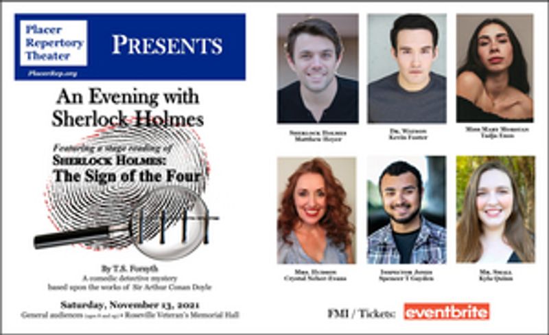 Placer Repertory Theater Will Present AN EVENING WITH SHERLOCK HOLMES Next Weekend Image