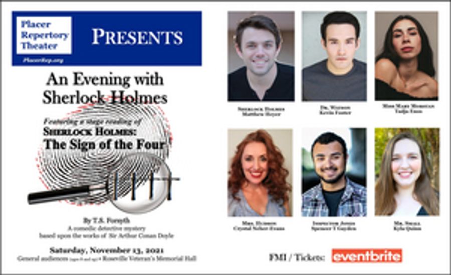 Placer Repertory Theater Will Present AN EVENING WITH SHERLOCK HOLMES Next Weekend Image